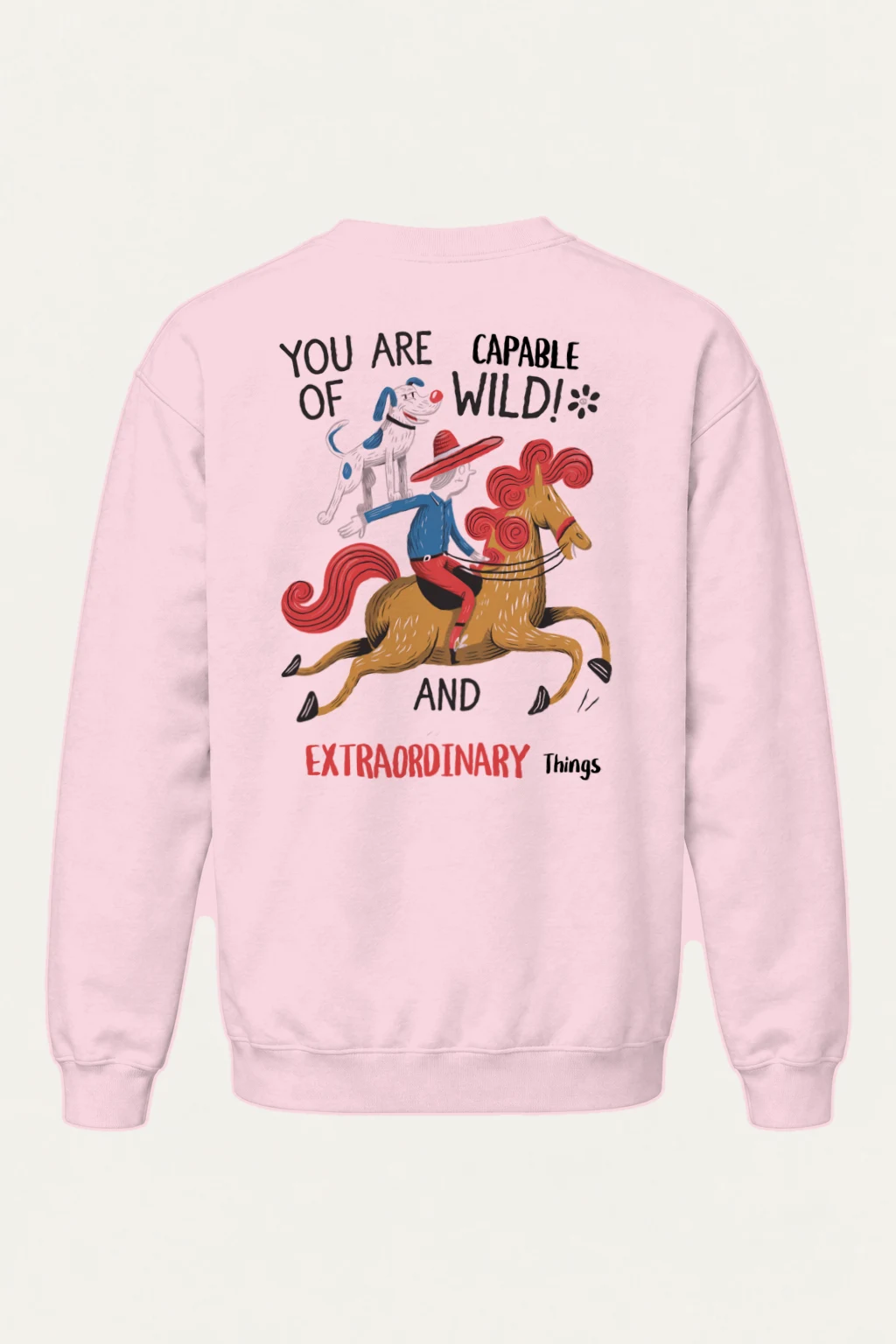 "Wild And Extraordinary" Heavy Blend Unisex Crewneck Sweatshirt | Gildan 18000