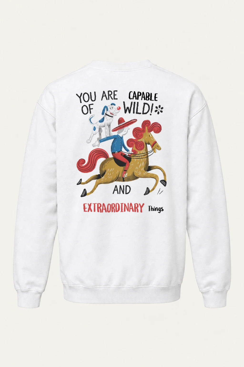 "Wild And Extraordinary" Heavy Blend Unisex Crewneck Sweatshirt | Gildan 18000