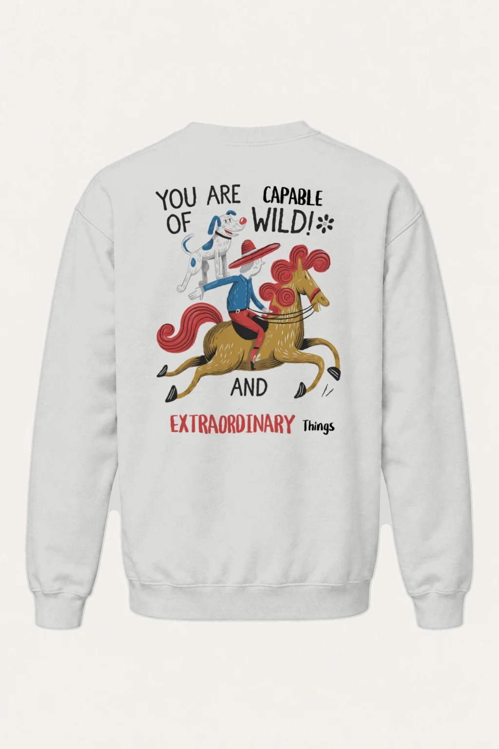 "Wild And Extraordinary" Heavy Blend Unisex Crewneck Sweatshirt | Gildan 18000