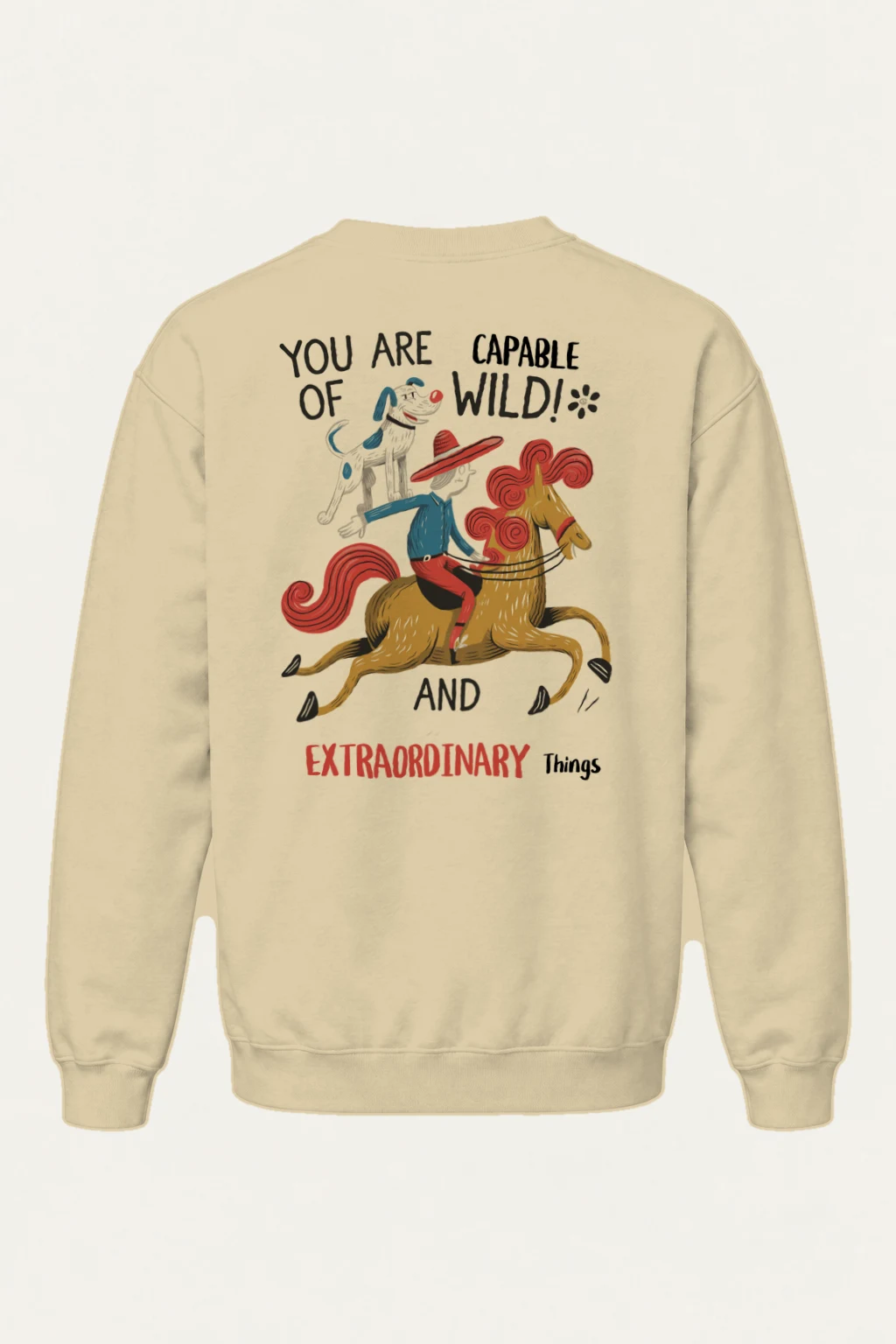 "Wild And Extraordinary" Heavy Blend Unisex Crewneck Sweatshirt | Gildan 18000