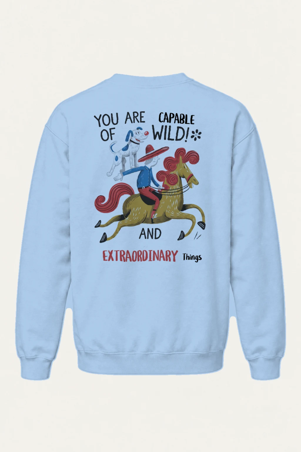 "Wild And Extraordinary" Heavy Blend Unisex Crewneck Sweatshirt | Gildan 18000