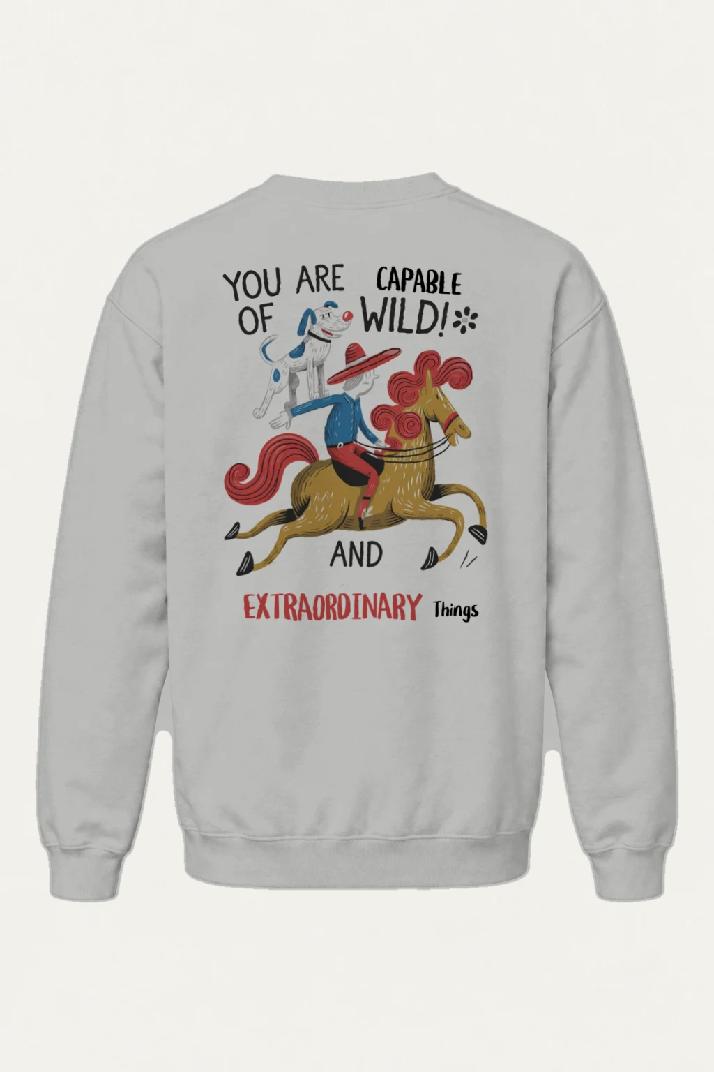"Wild And Extraordinary" Heavy Blend Unisex Crewneck Sweatshirt | Gildan 18000