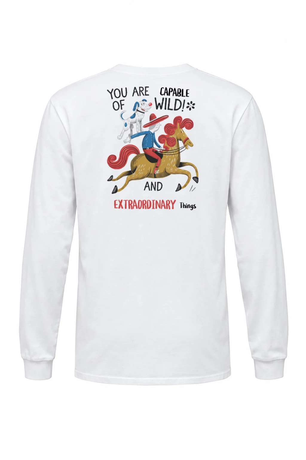 "Wild And Extraordinary" Unisex Longsleeve T-shirt | Gildan 2400