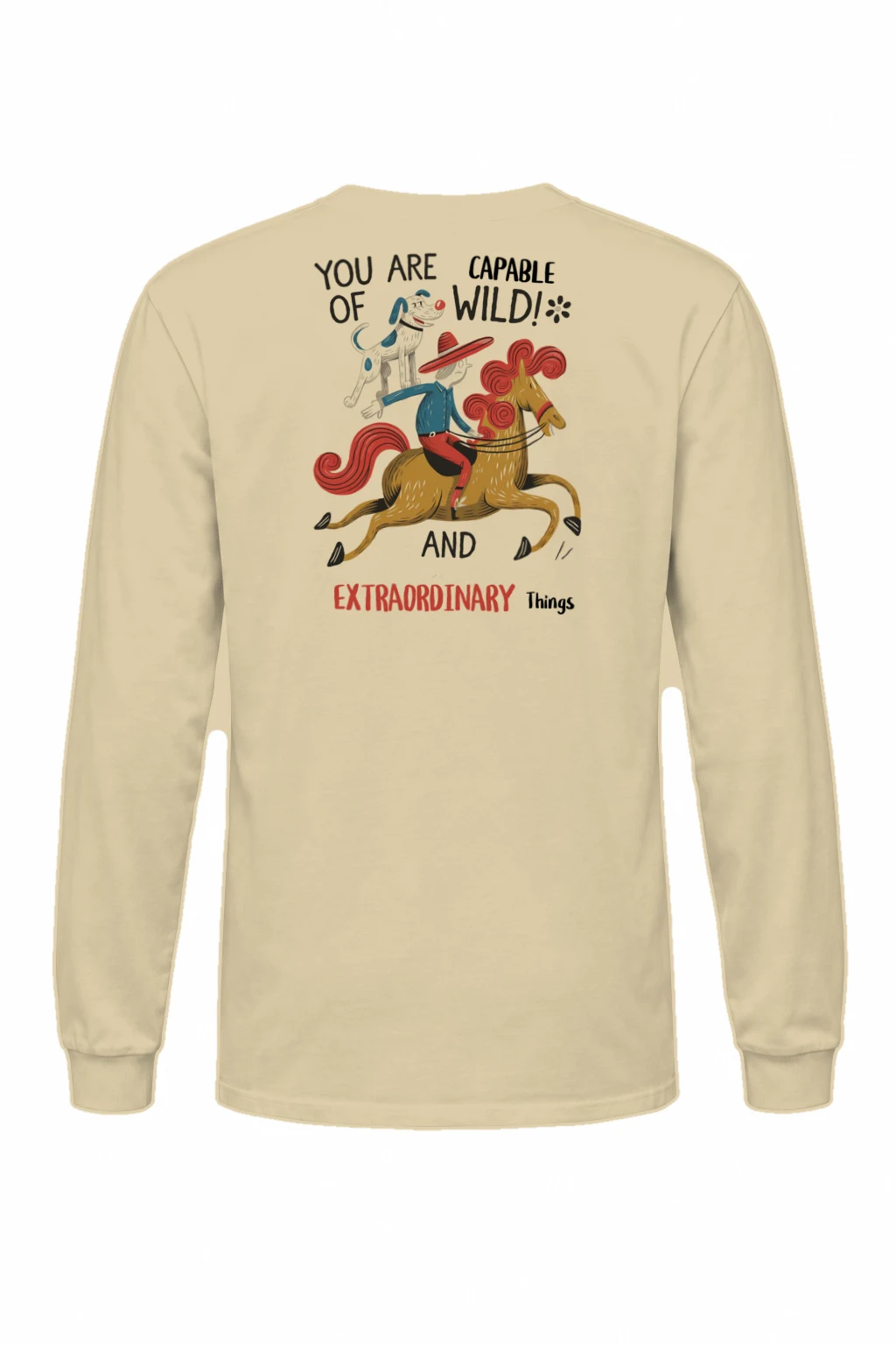 "Wild And Extraordinary" Unisex Longsleeve T-shirt | Gildan 2400