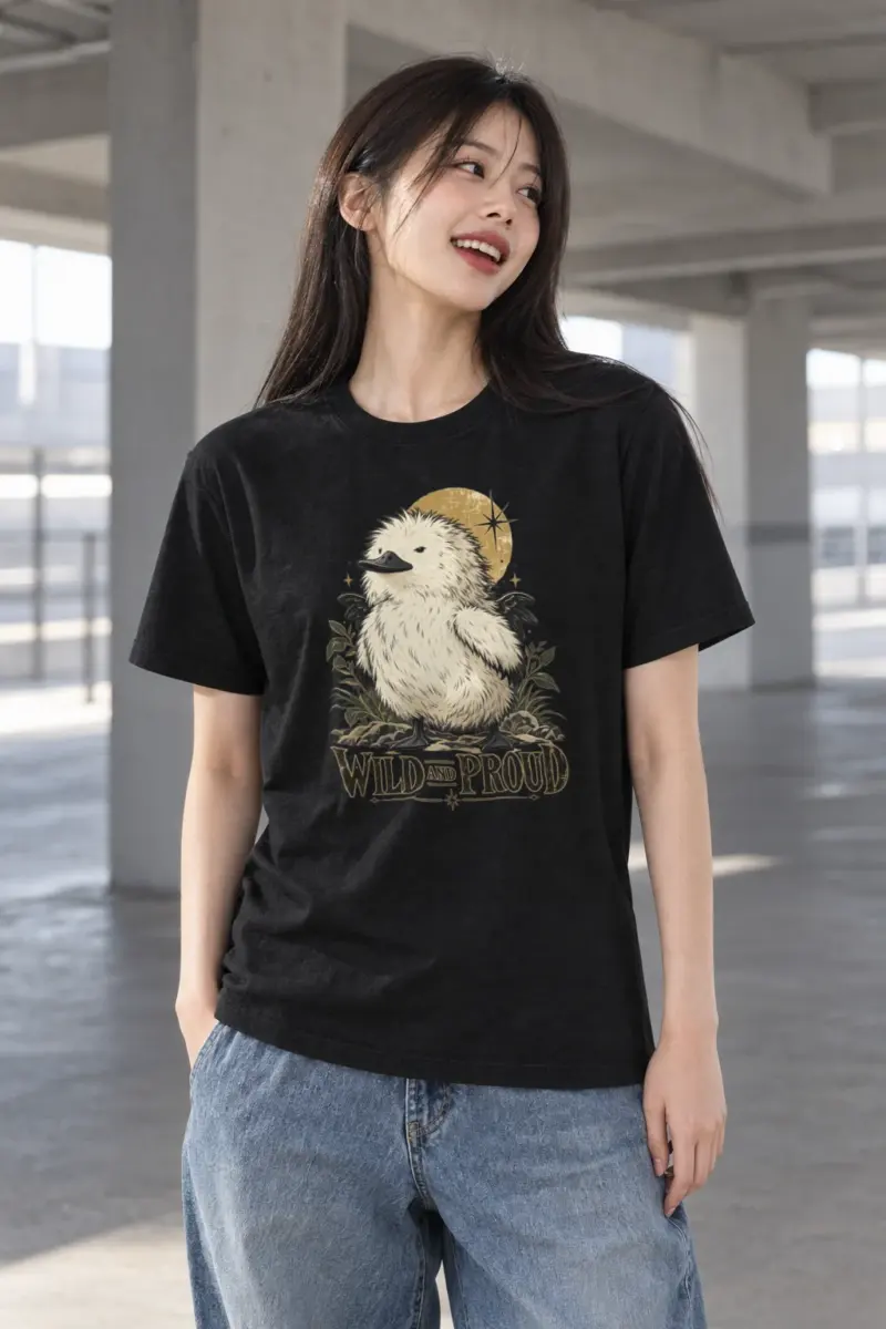 "Wild And Proud" Heavyweight Unisex Crewneck T-shirt