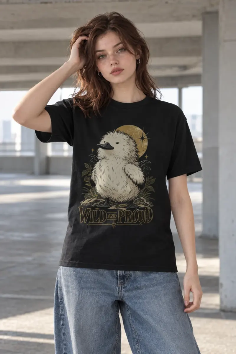 "Wild And Proud" Heavyweight Unisex Crewneck T-shirt