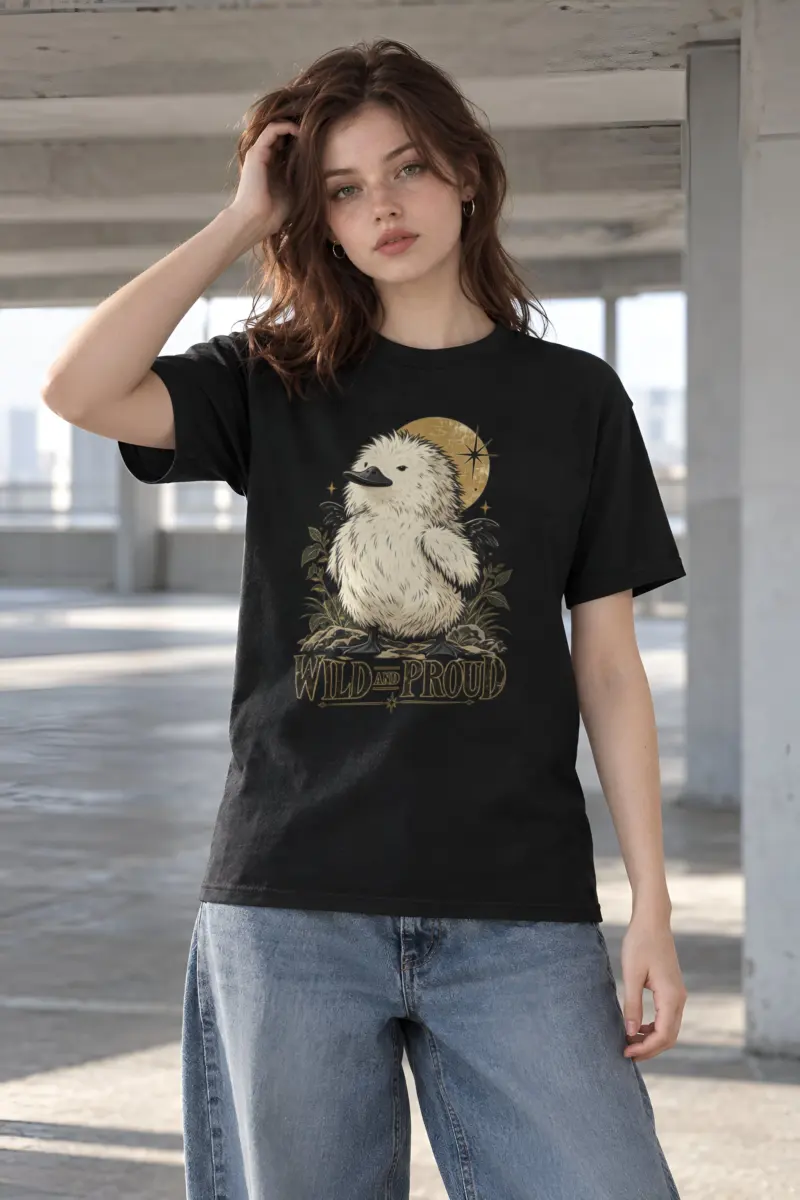 "Wild And Proud" Heavyweight Unisex Crewneck T-shirt
