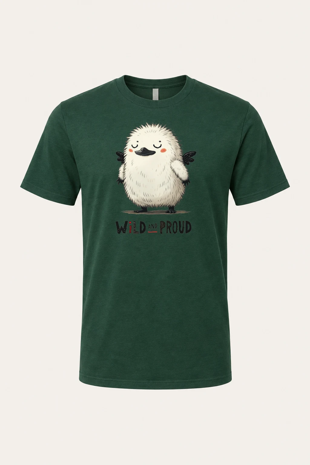 "Wild And Proud" Heavyweight Unisex Crewneck T-shirt | Gildan 5000