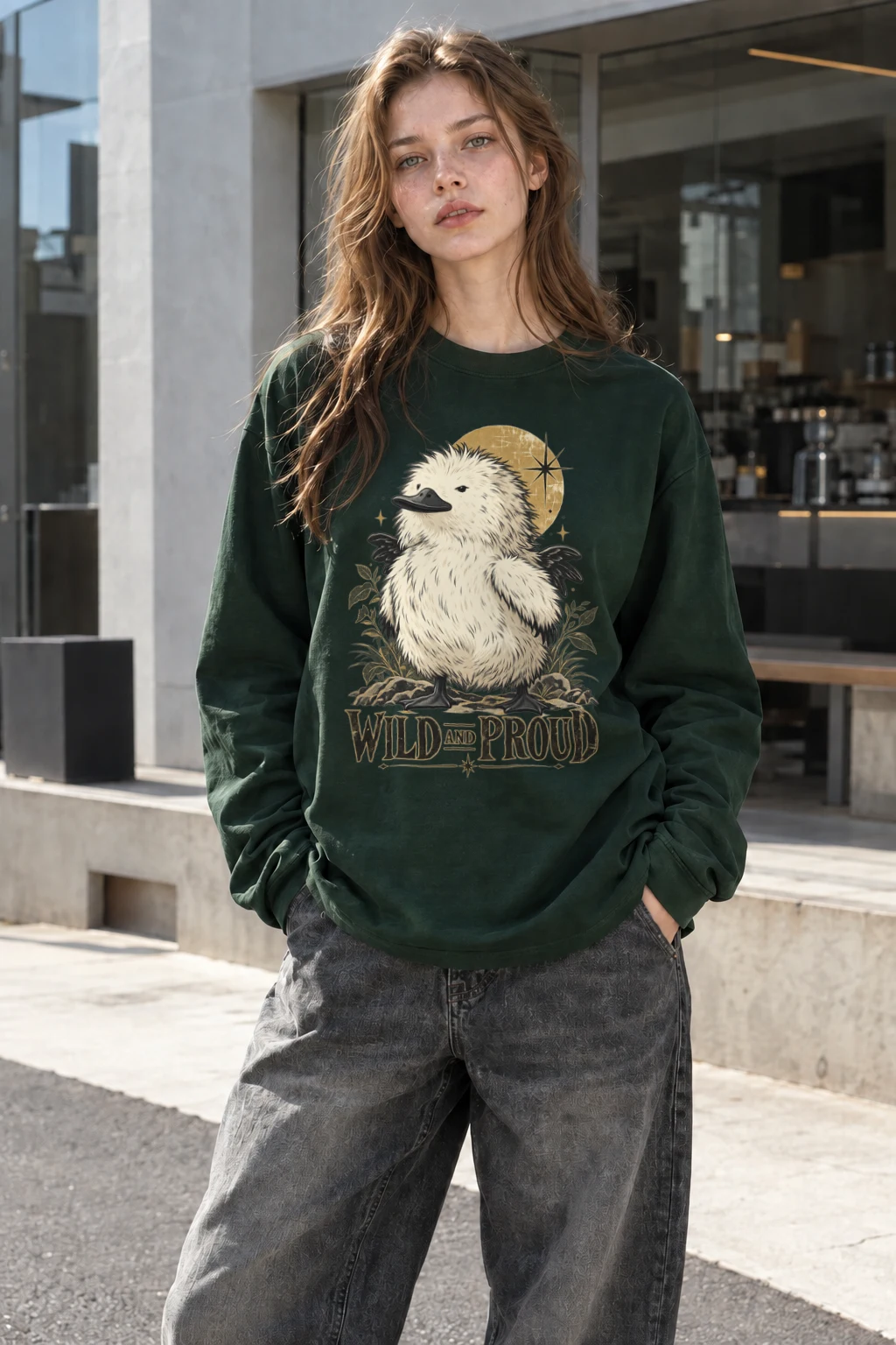 "Wild And Proud" Unisex Longsleeve T-shirt | Gildan 2400