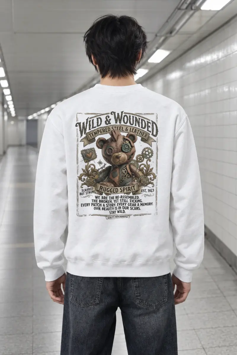 "Wild And Wounded" Heavy Blend Unisex Crewneck Sweatshirt
