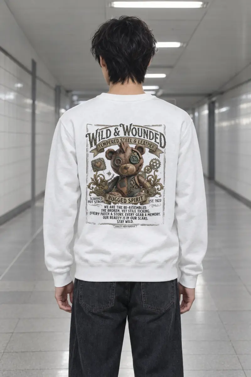"Wild And Wounded" Heavy Blend Unisex Crewneck Sweatshirt
