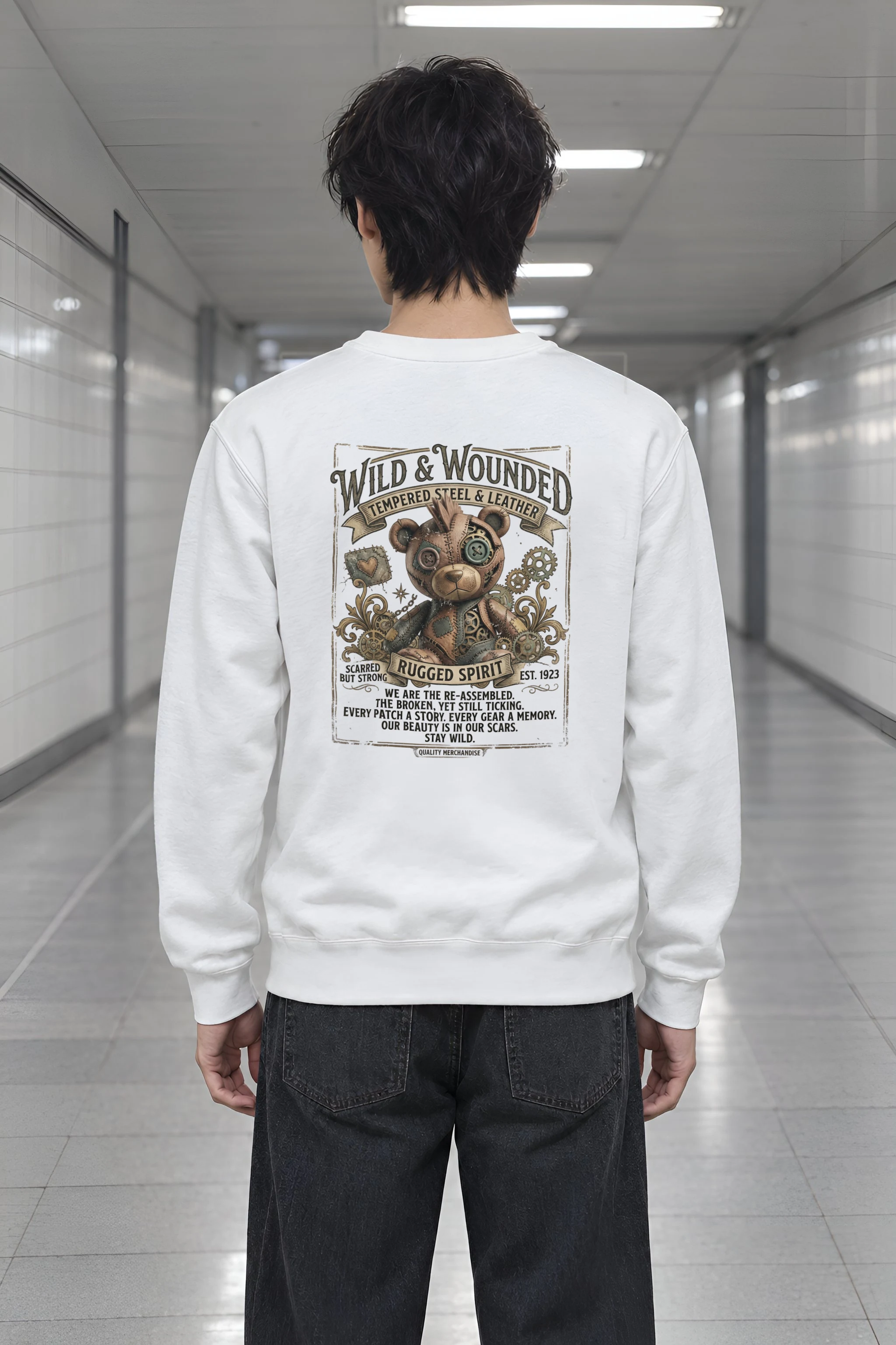 "Wild And Wounded" Heavy Blend Unisex Crewneck Sweatshirt