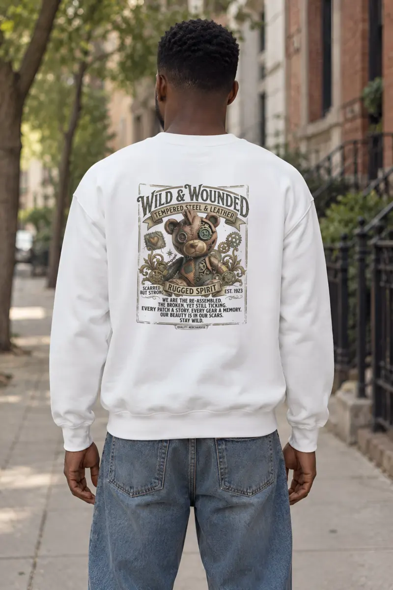 "Wild And Wounded" Heavy Blend Unisex Crewneck Sweatshirt