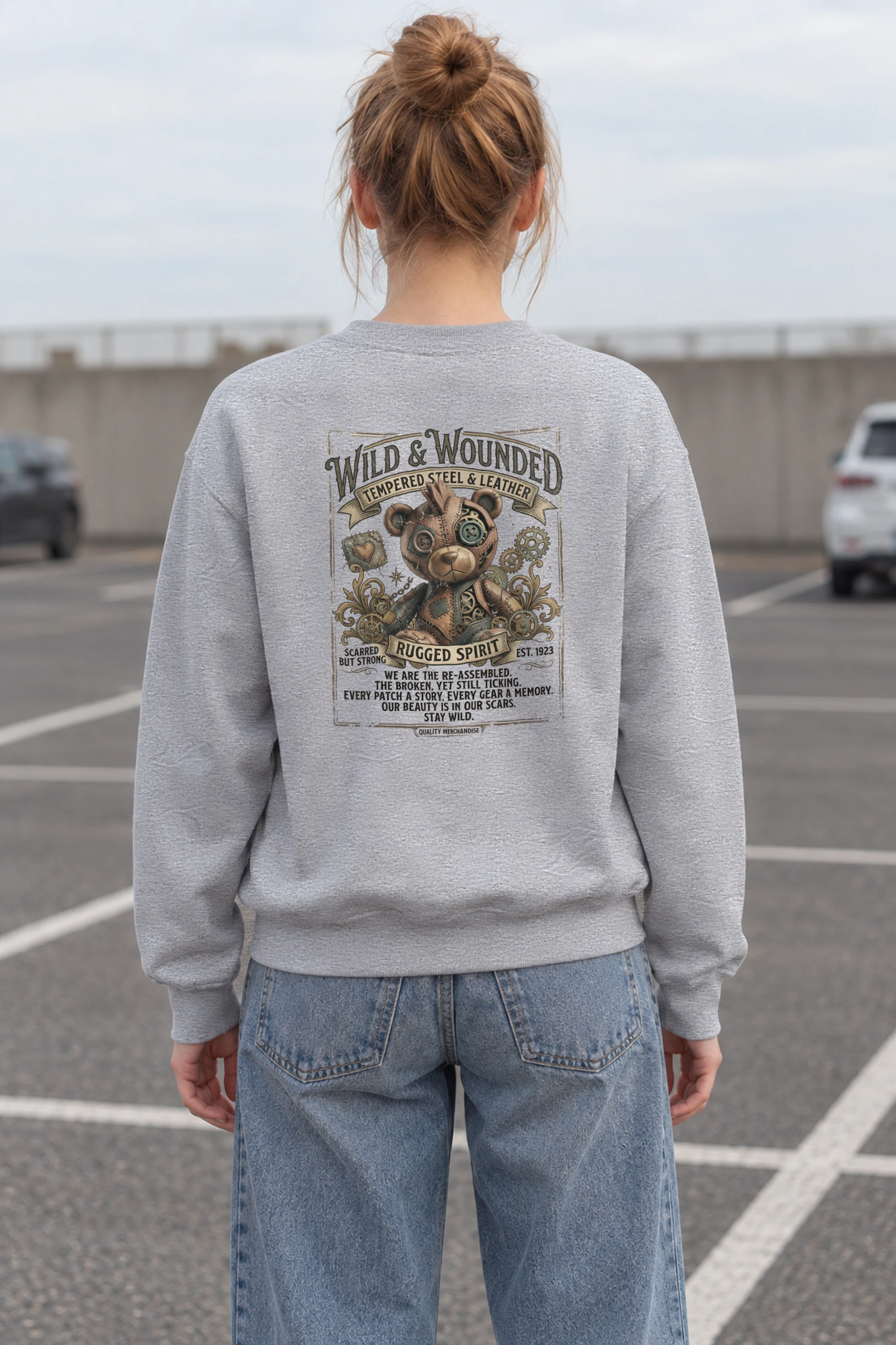 "Wild And Wounded" 1 Crewneck Sweatshirt