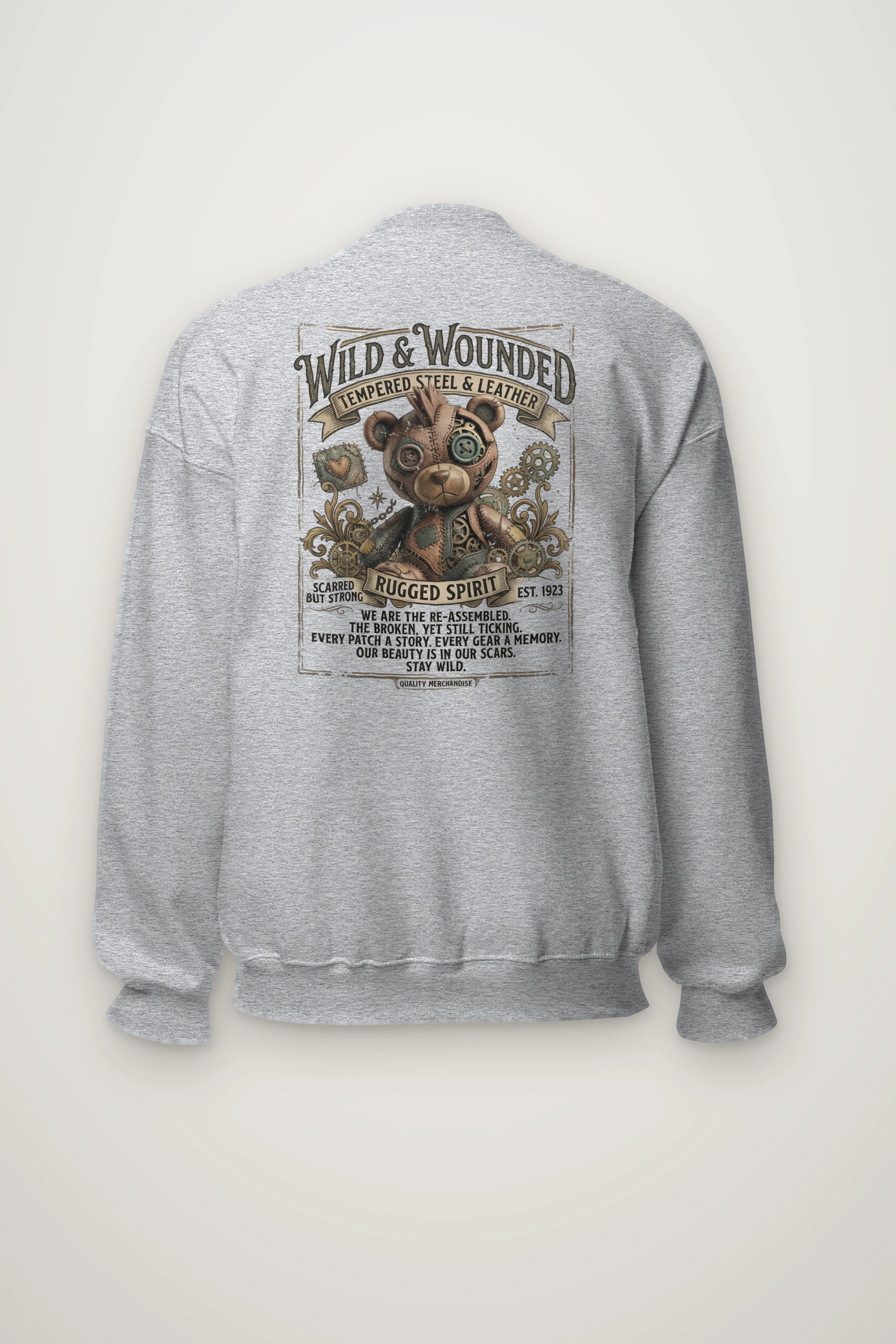 "Wild And Wounded" Heavy Blend Unisex Crewneck Sweatshirt