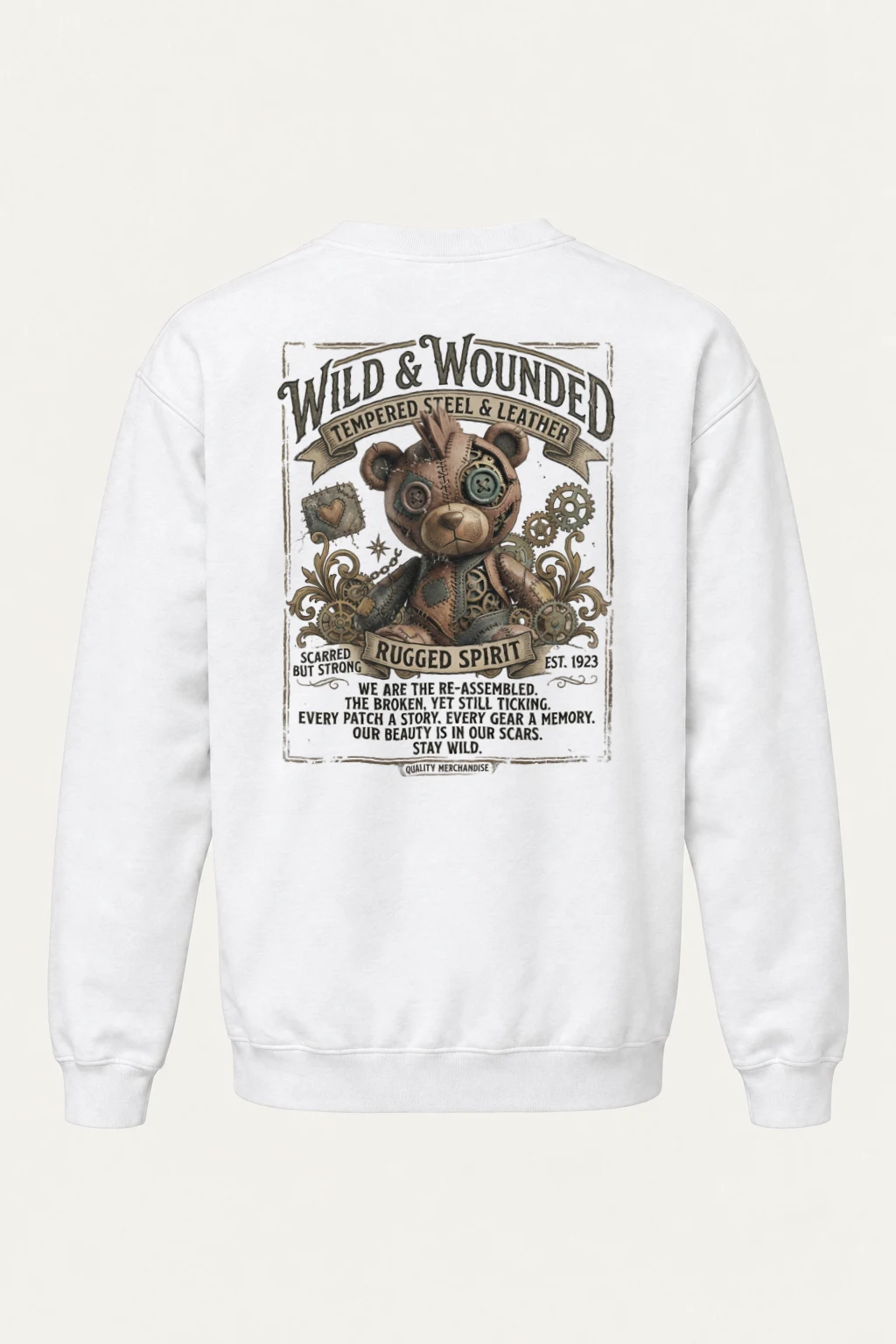 "Wild And Wounded" Heavy Blend Unisex Crewneck Sweatshirt | Gildan 18000