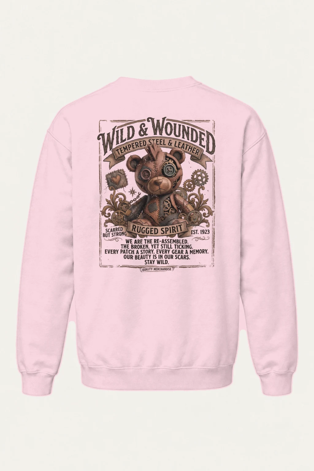 "Wild And Wounded" Heavy Blend Unisex Crewneck Sweatshirt | Gildan 18000