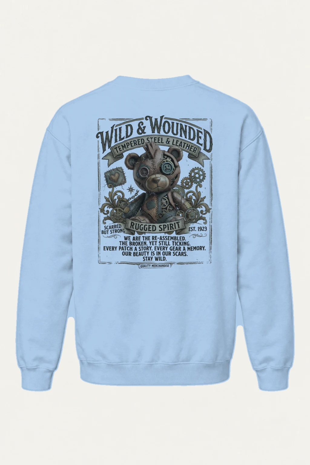 "Wild And Wounded" Heavy Blend Unisex Crewneck Sweatshirt | Gildan 18000