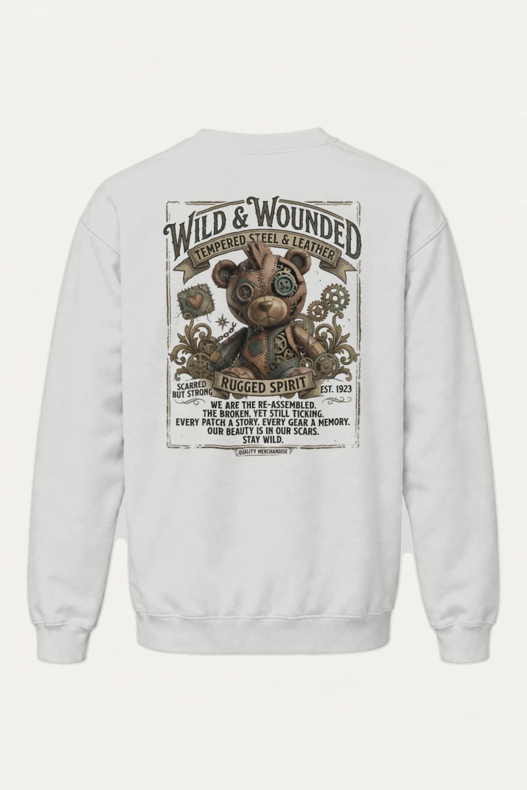 "Wild And Wounded" Heavy Blend Unisex Crewneck Sweatshirt | Gildan 18000