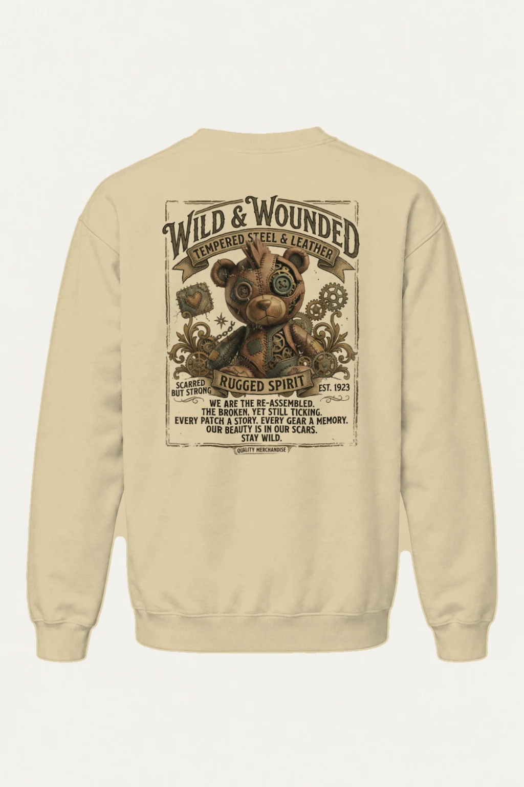 "Wild And Wounded" Heavy Blend Unisex Crewneck Sweatshirt | Gildan 18000