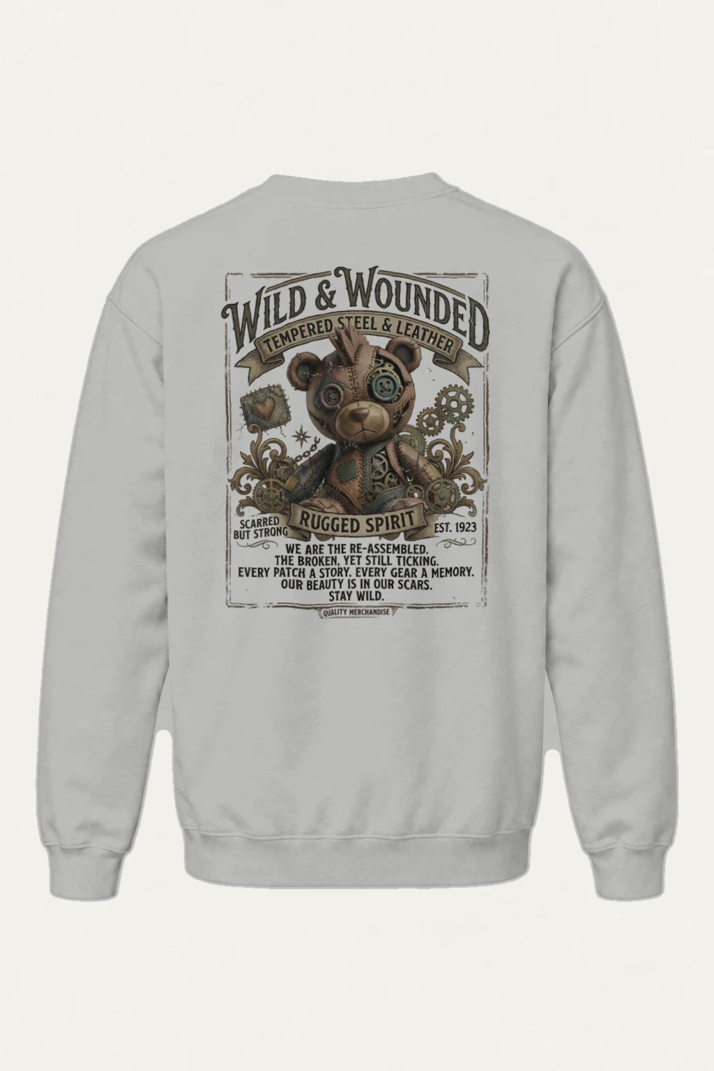 "Wild And Wounded" Heavy Blend Unisex Crewneck Sweatshirt | Gildan 18000
