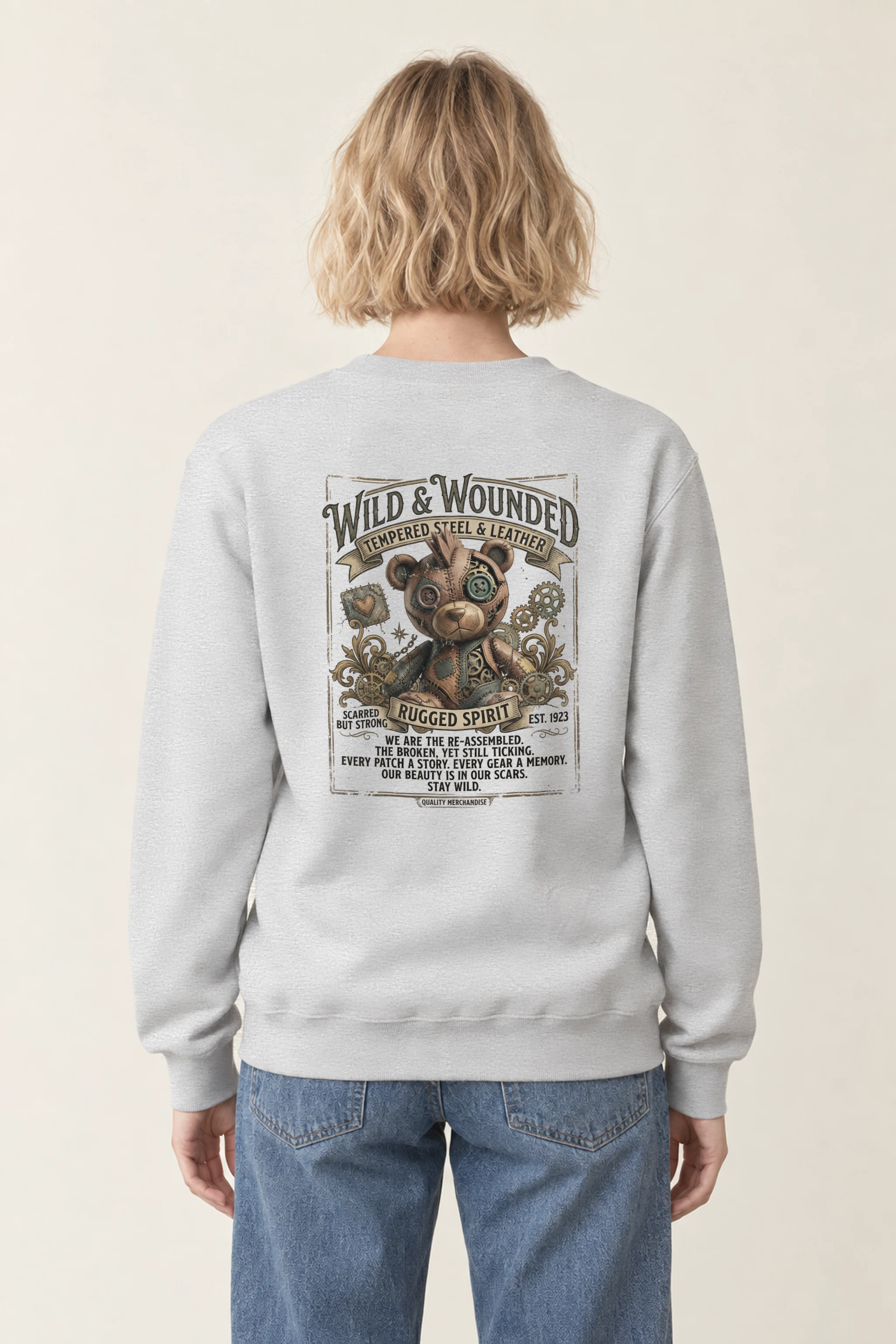 "Wild And Wounded" 1 Crewneck Sweatshirt