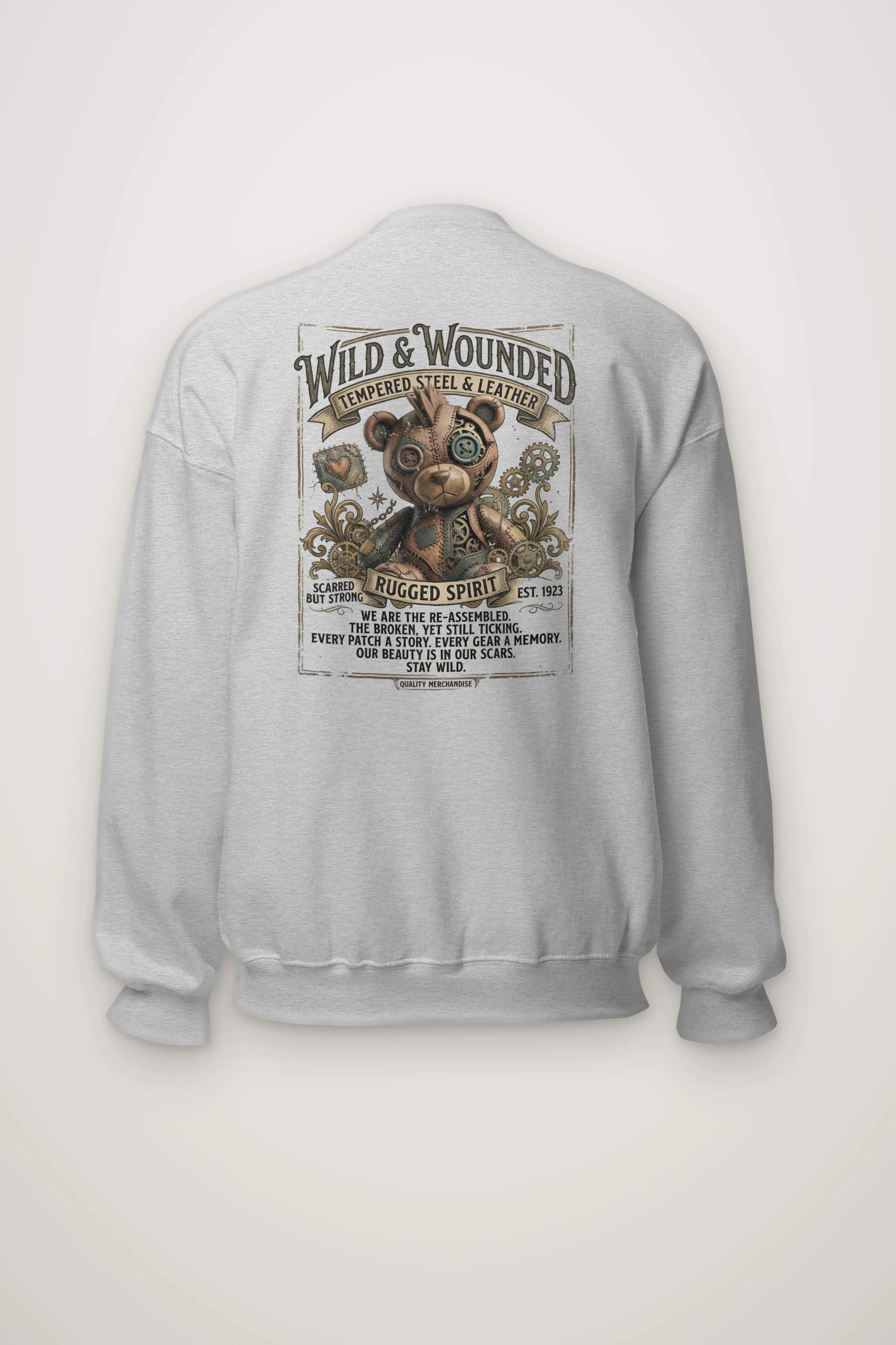 "Wild And Wounded" Heavy Blend Unisex Crewneck Sweatshirt