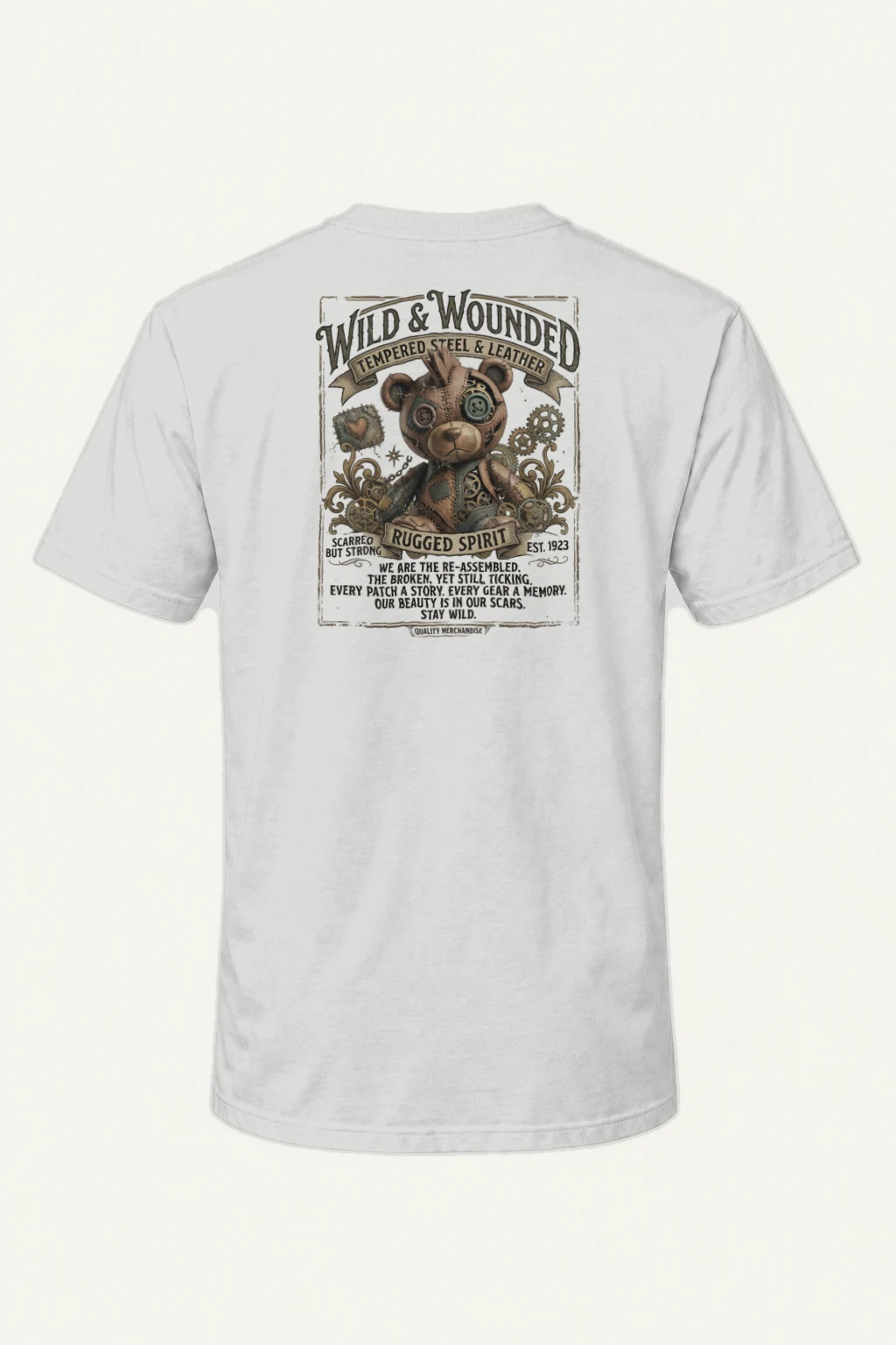 "Wild And Wounded" Heavyweight Unisex Crewneck T-shirt | Gildan 5000