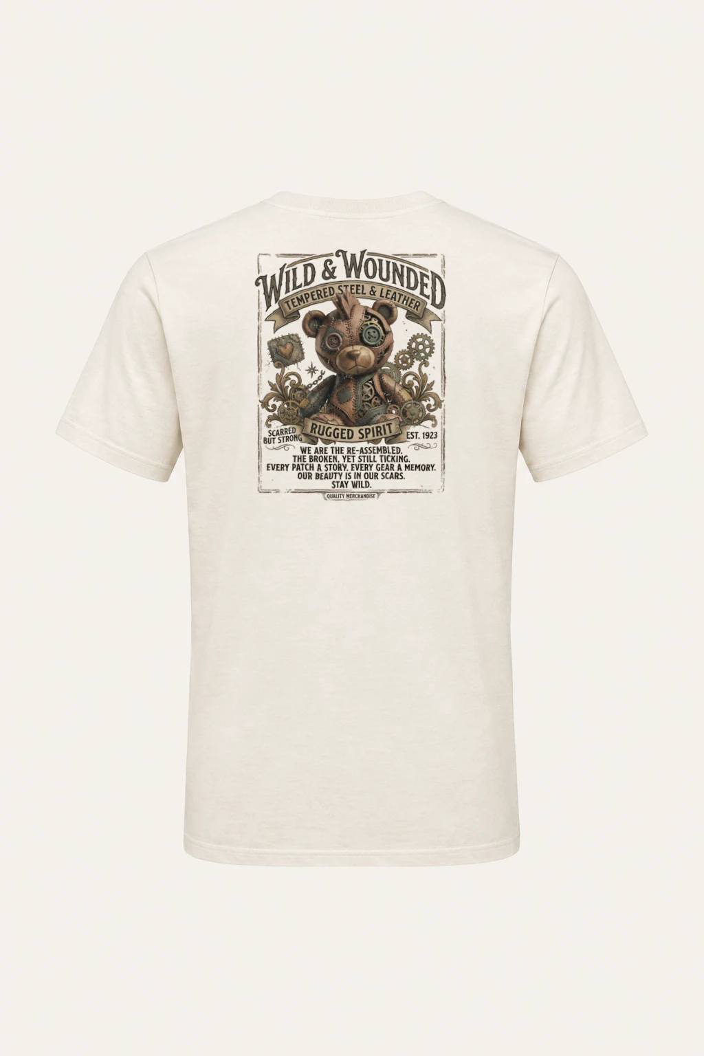 "Wild And Wounded" Heavyweight Unisex Crewneck T-shirt | Gildan 5000