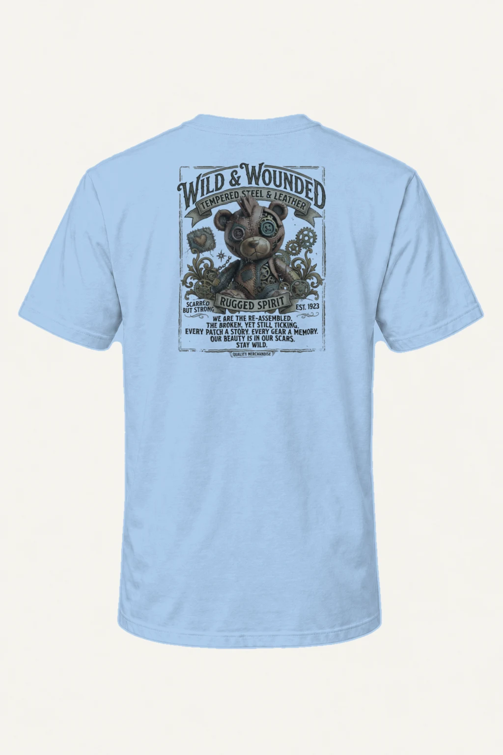 "Wild And Wounded" Heavyweight Unisex Crewneck T-shirt | Gildan 5000