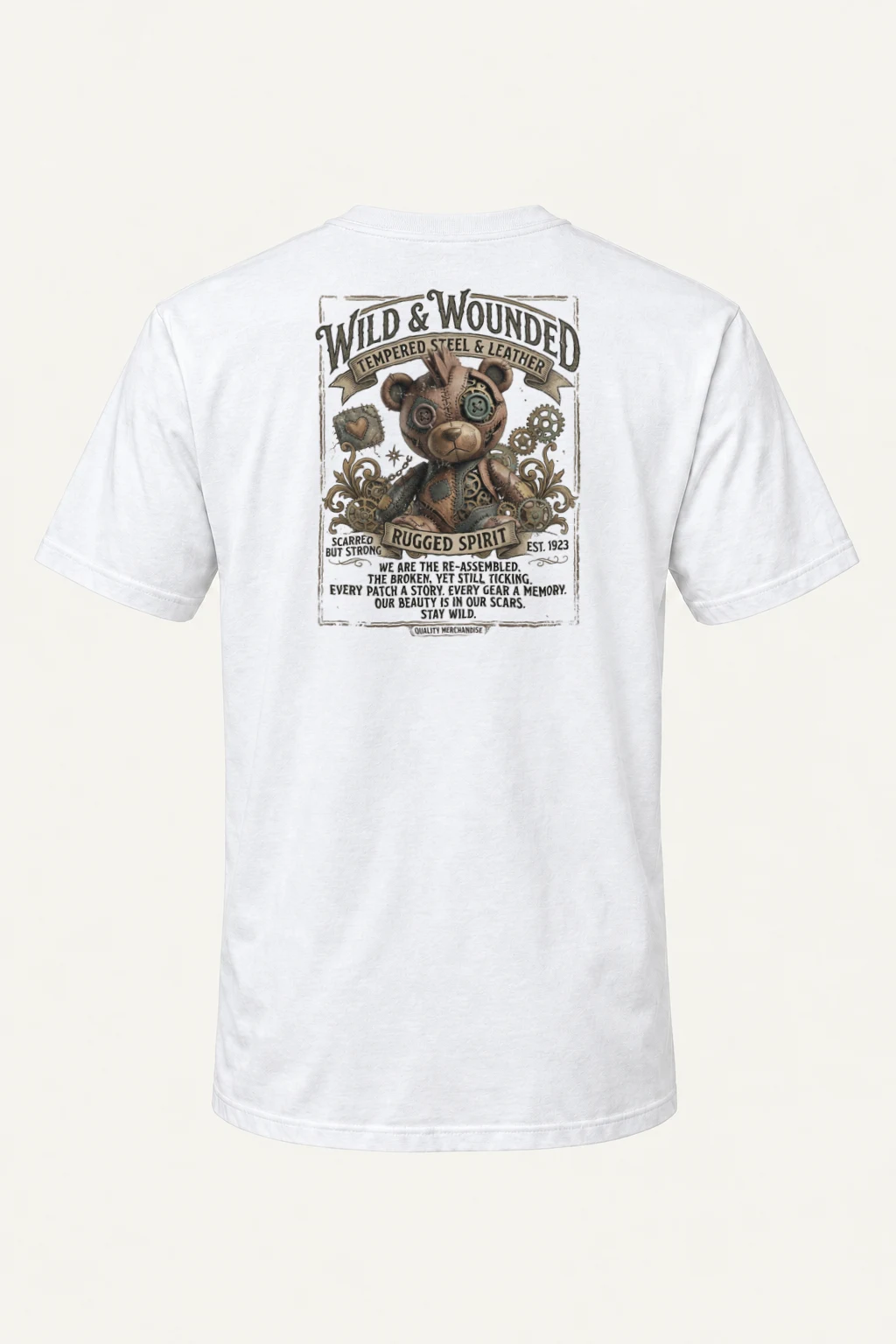 "Wild And Wounded" Heavyweight Unisex Crewneck T-shirt | Gildan 5000