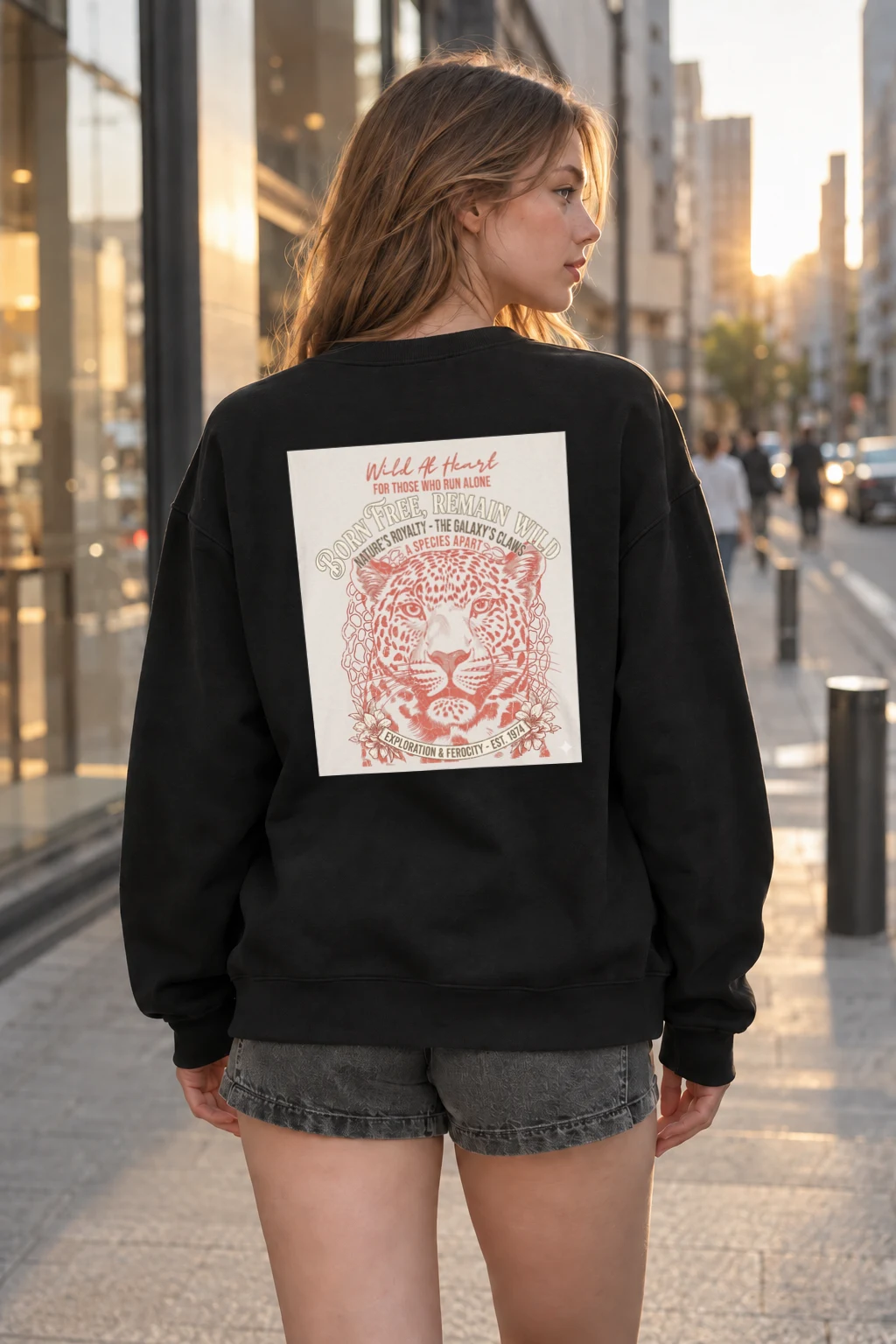 "Wild At Heart" Heavy Blend Unisex Crewneck Sweatshirt | Gildan 18000
