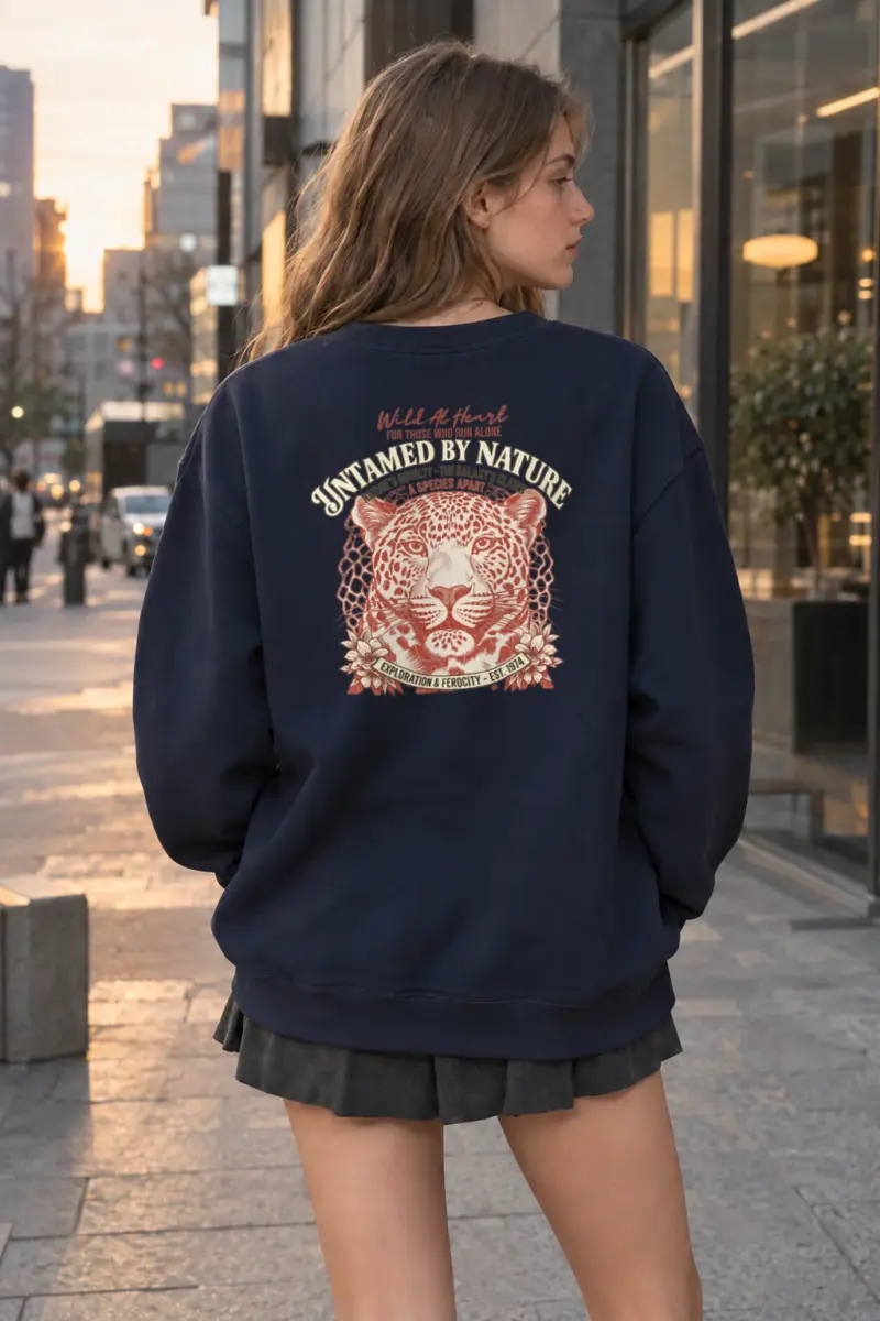 "Wild At Heart" Heavy Blend Unisex Crewneck Sweatshirt | Gildan 18000