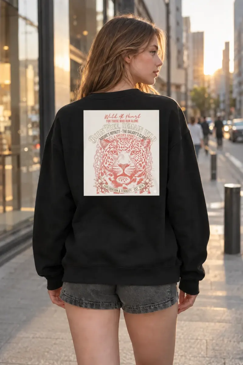 "Wild At Heart" Heavy Blend Unisex Crewneck Sweatshirt | Gildan 18000
