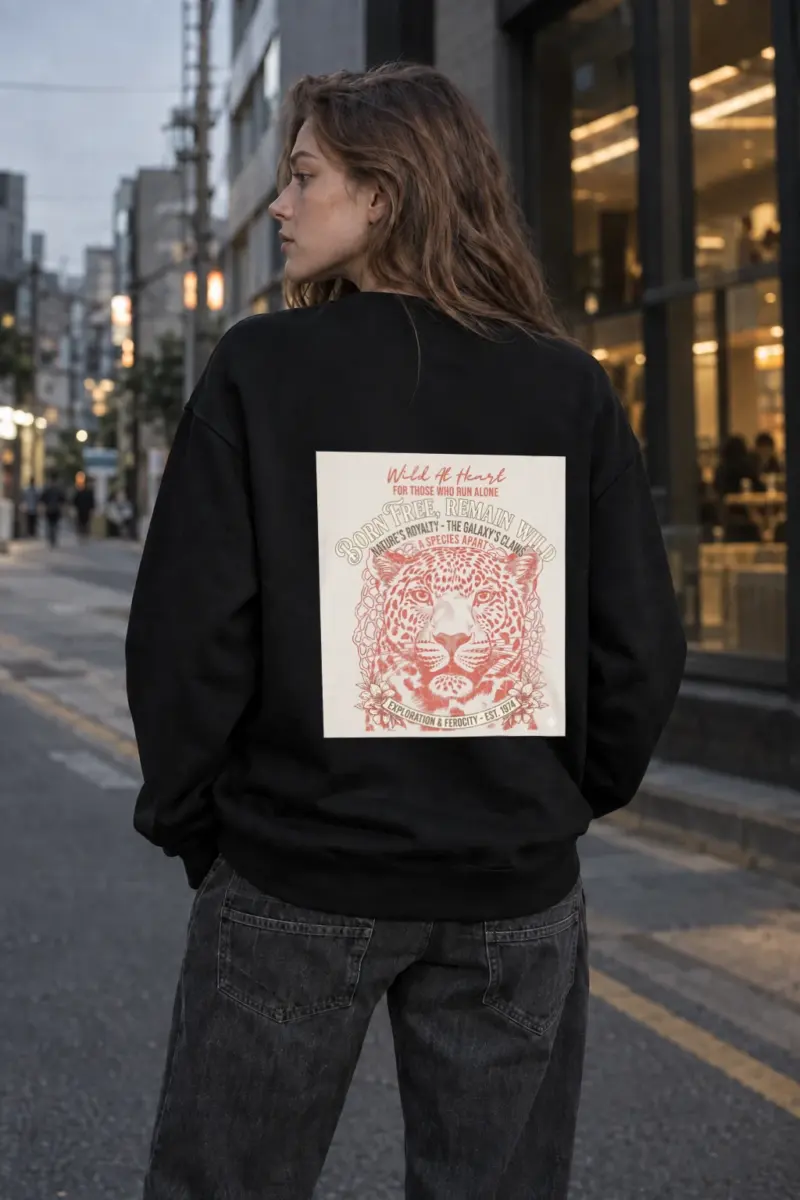 "Wild At Heart" Heavy Blend Unisex Crewneck Sweatshirt | Gildan 18000