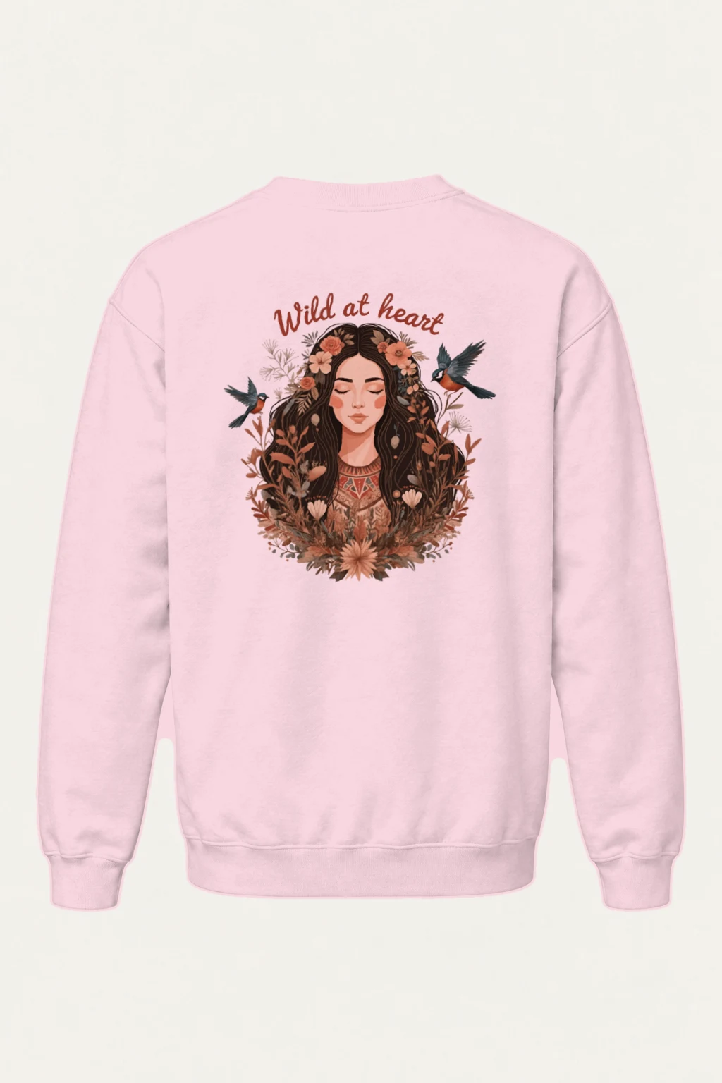 "Wild At Heart" Heavy Blend Unisex Crewneck Sweatshirt | Gildan 18000