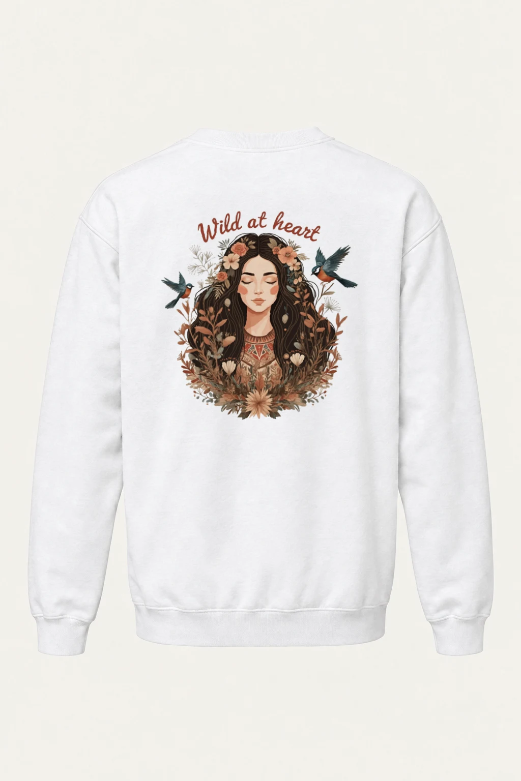 "Wild At Heart" Heavy Blend Unisex Crewneck Sweatshirt | Gildan 18000