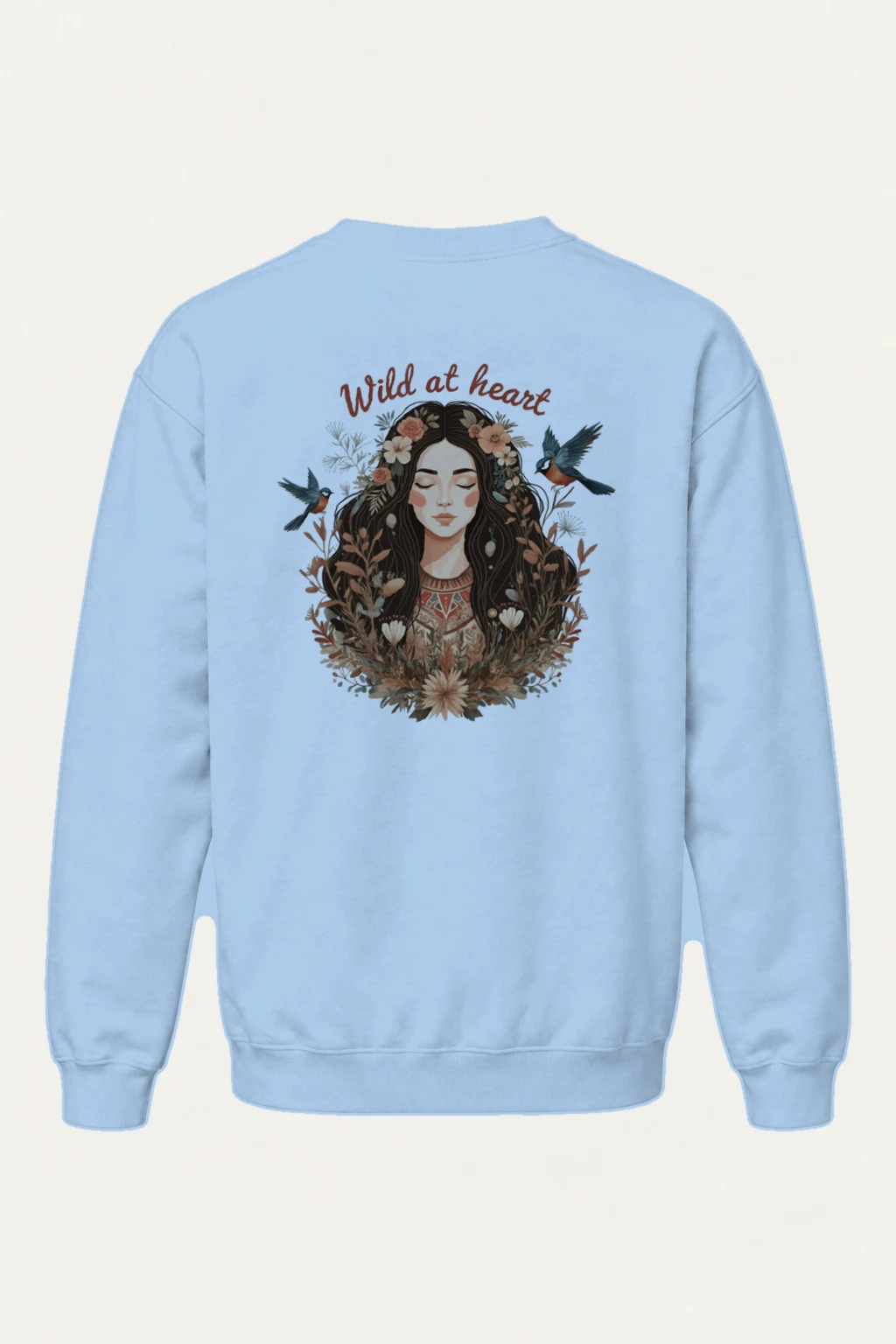 "Wild At Heart" Heavy Blend Unisex Crewneck Sweatshirt | Gildan 18000