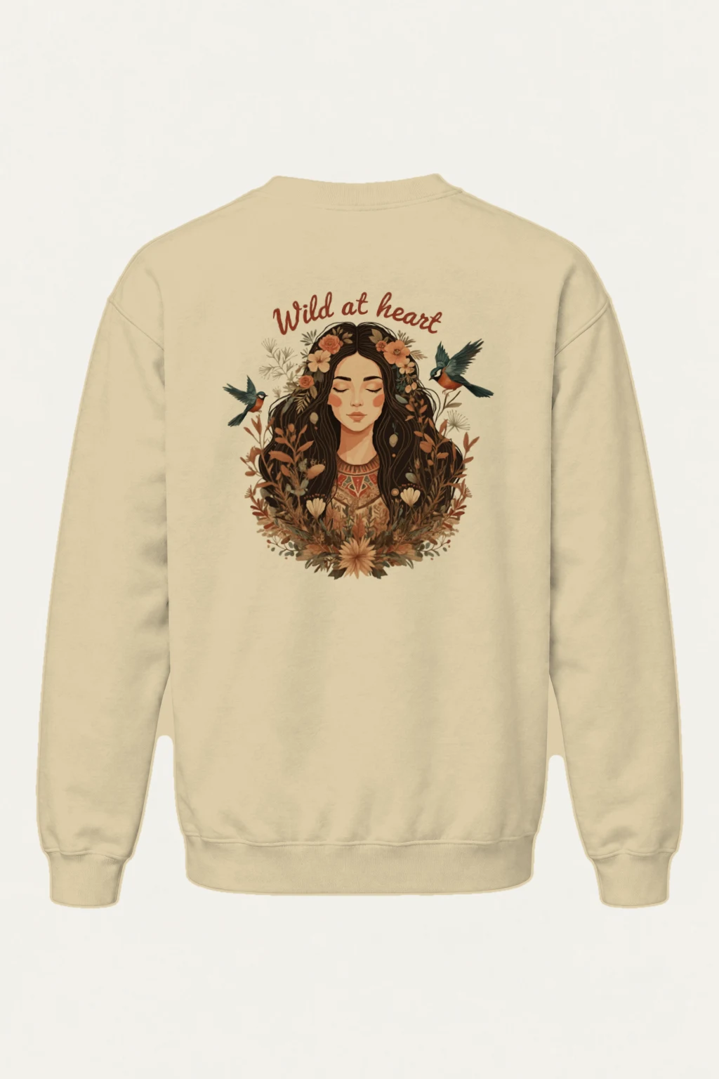 "Wild At Heart" Heavy Blend Unisex Crewneck Sweatshirt | Gildan 18000