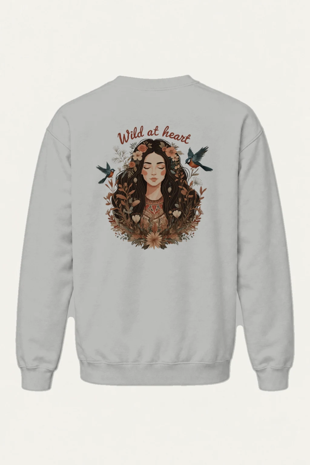 "Wild At Heart" Heavy Blend Unisex Crewneck Sweatshirt | Gildan 18000