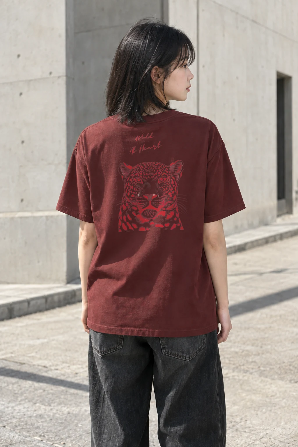 "Wild At Heart" Heavyweight Unisex Crewneck T-shirt | Gildan 5000