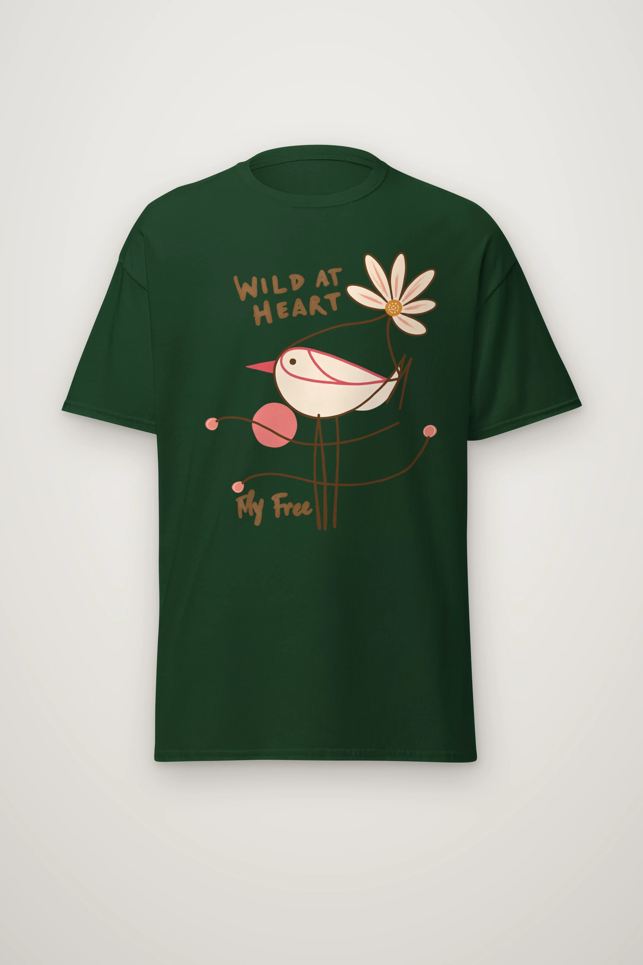 "Wild At Heart" Heavyweight Unisex Crewneck T-shirt