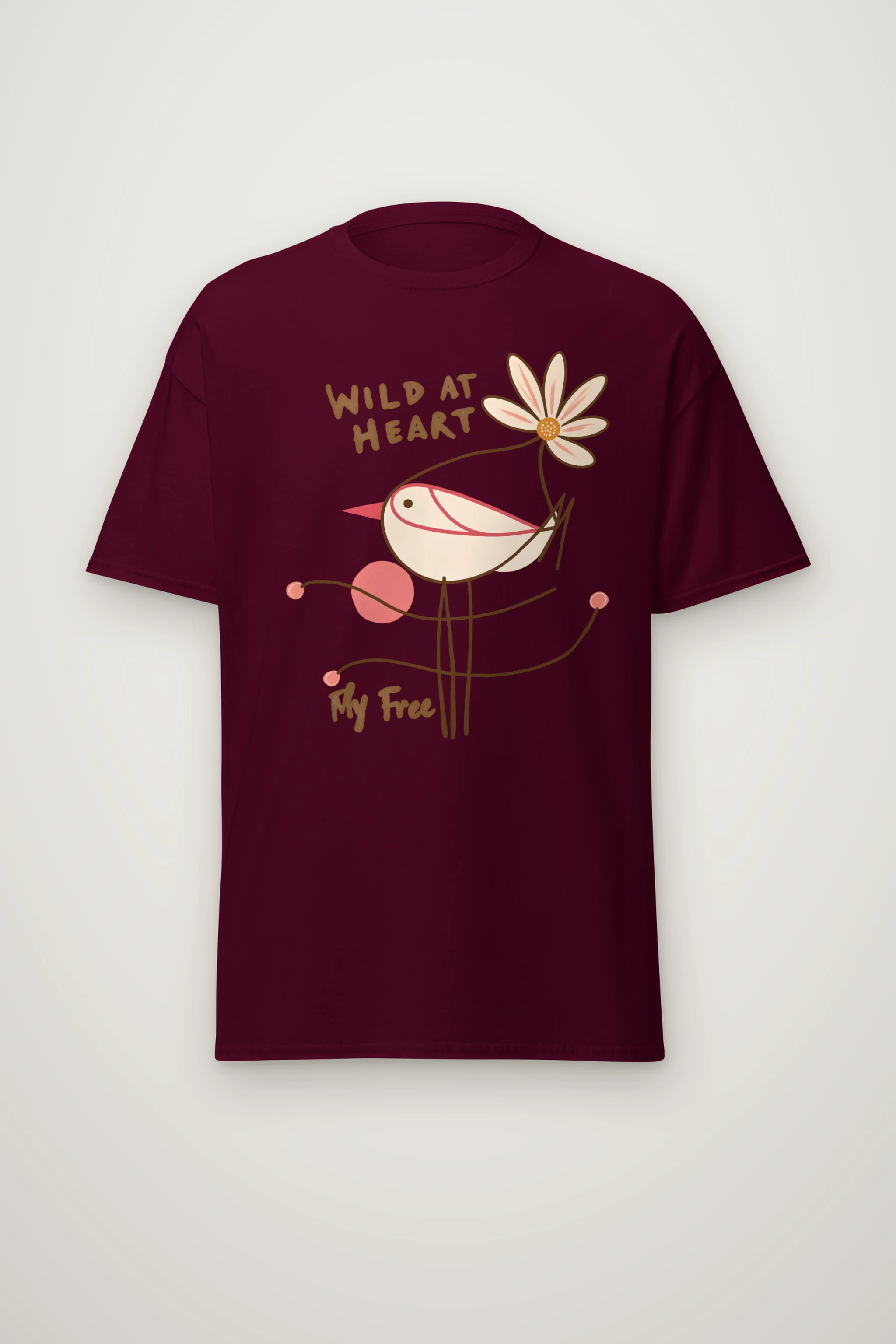 "Wild At Heart" Heavyweight Unisex Crewneck T-shirt