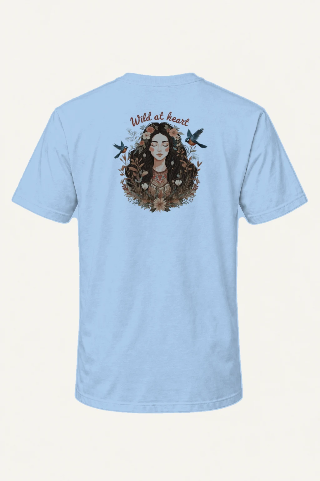 "Wild At Heart" Heavyweight Unisex Crewneck T-shirt | Gildan 5000