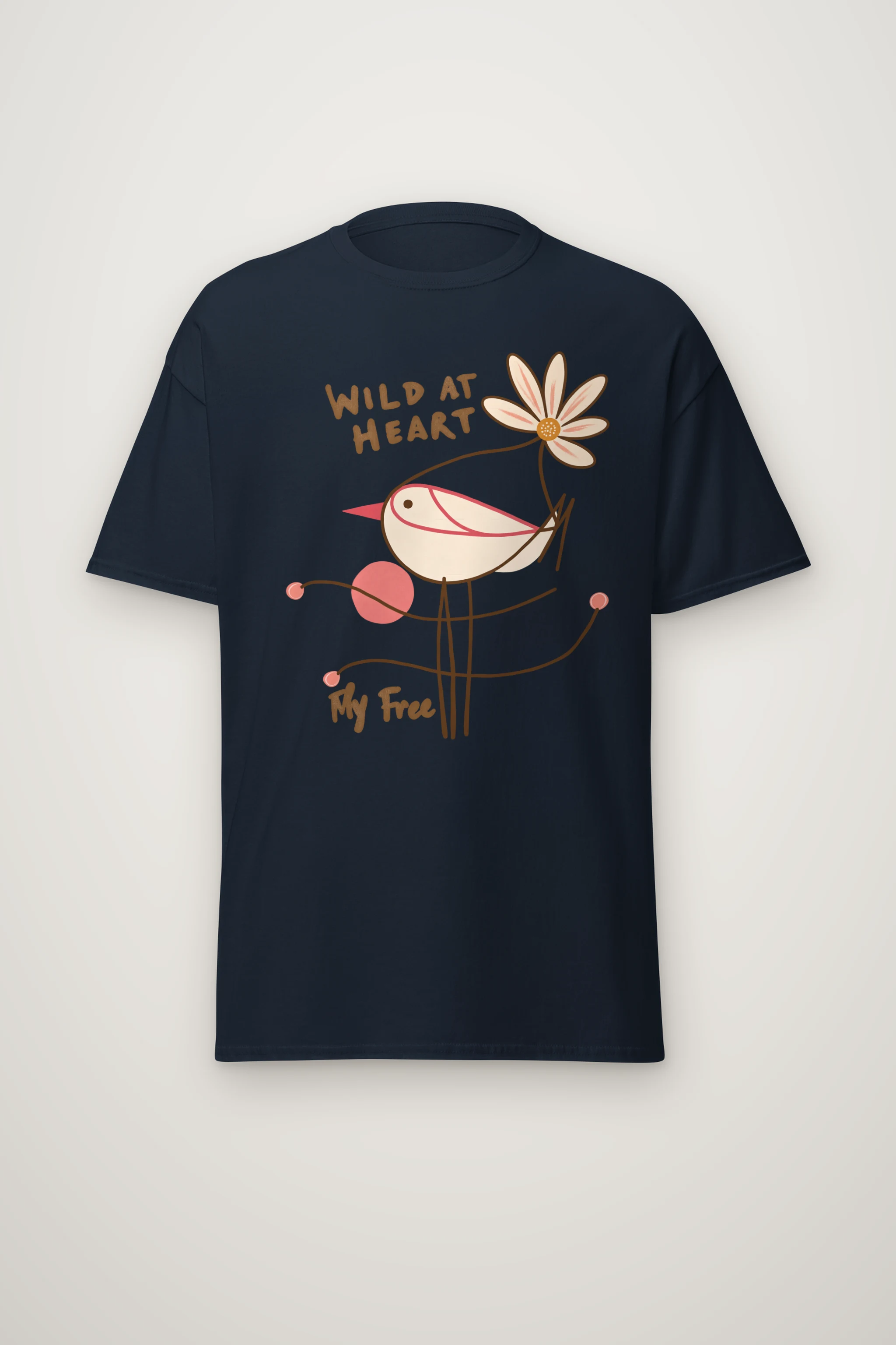 "Wild At Heart" Heavyweight Unisex Crewneck T-shirt