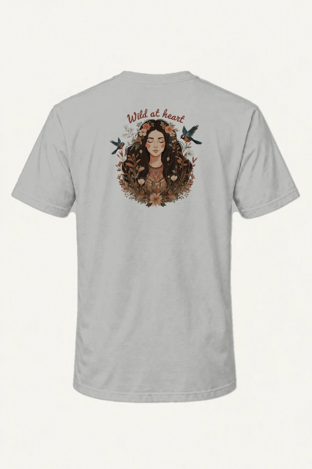 "Wild At Heart" Heavyweight Unisex Crewneck T-shirt | Gildan 5000