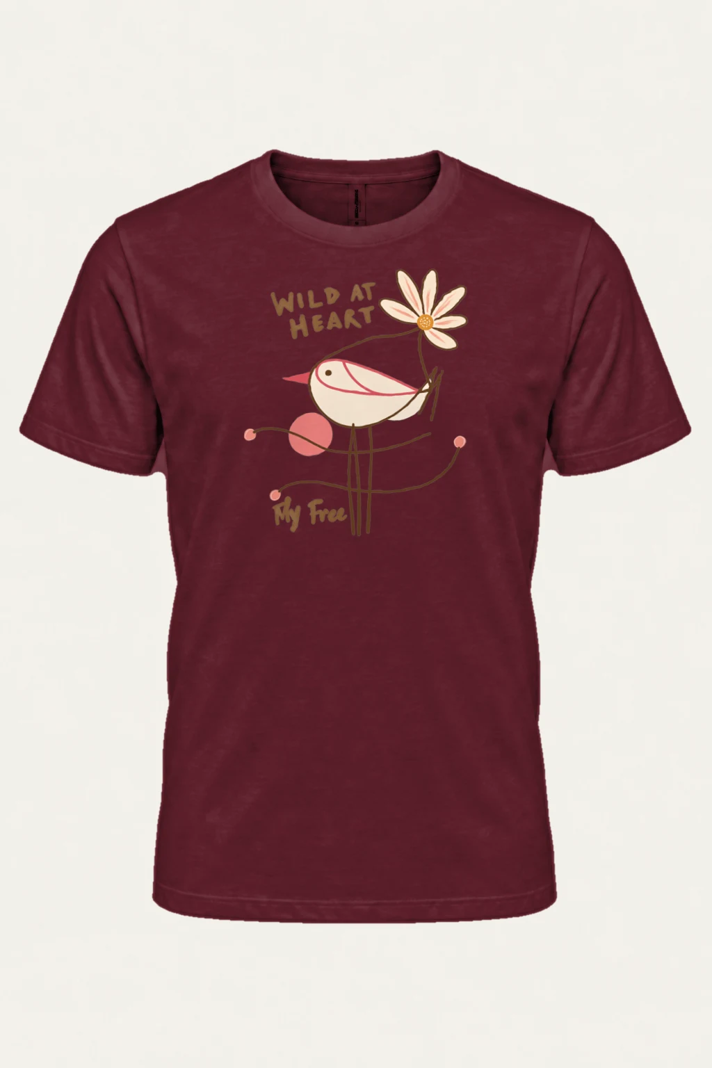 "Wild At Heart" Heavyweight Unisex Crewneck T-shirt | Gildan 5000