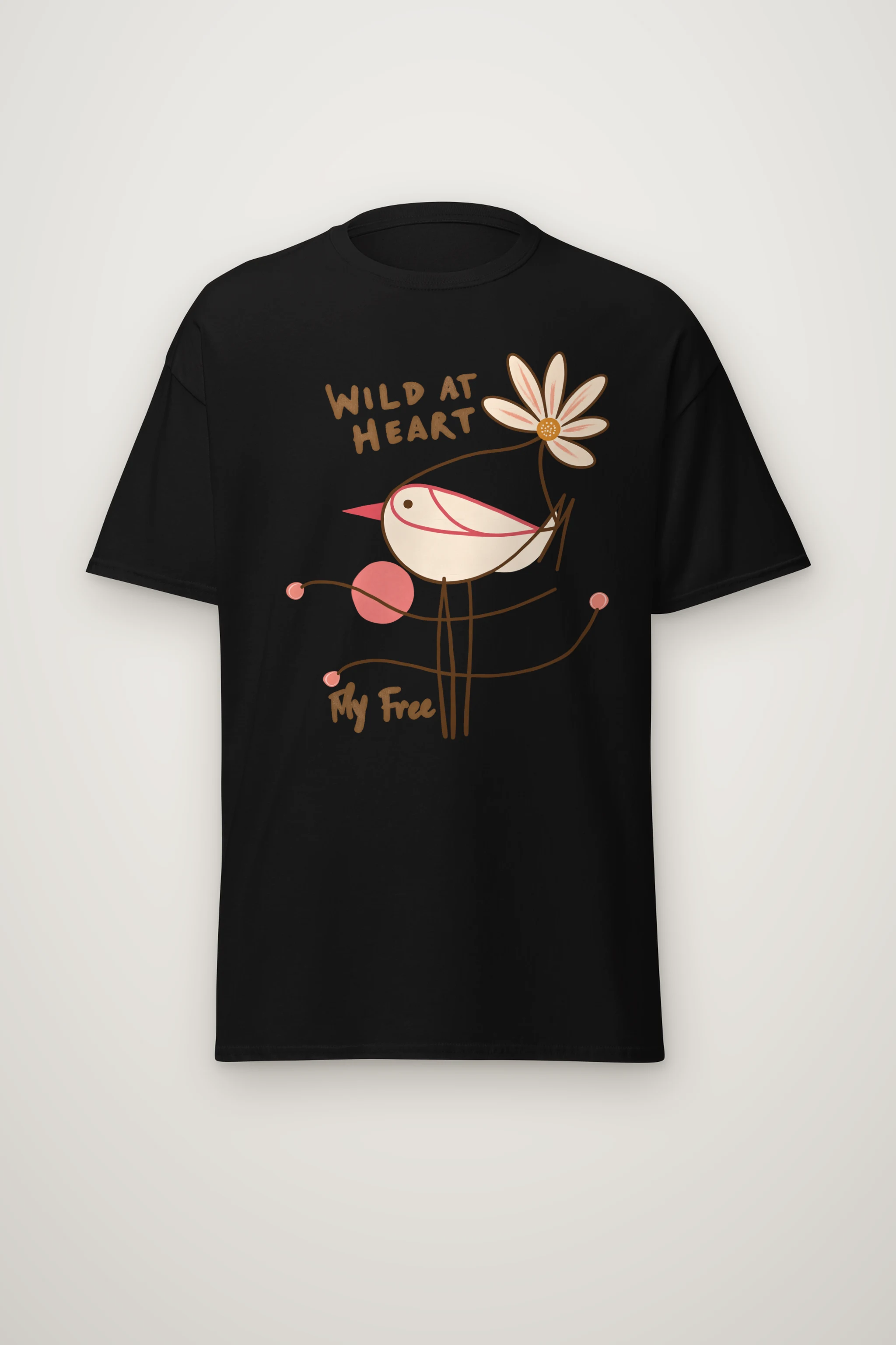 "Wild At Heart" Heavyweight Unisex Crewneck T-shirt