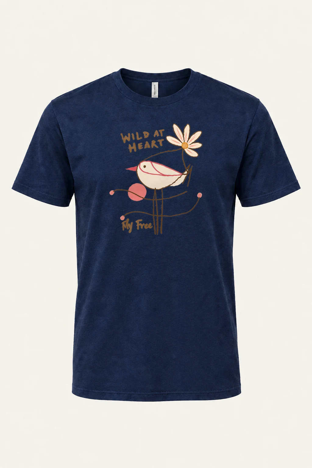 "Wild At Heart" Heavyweight Unisex Crewneck T-shirt | Gildan 5000
