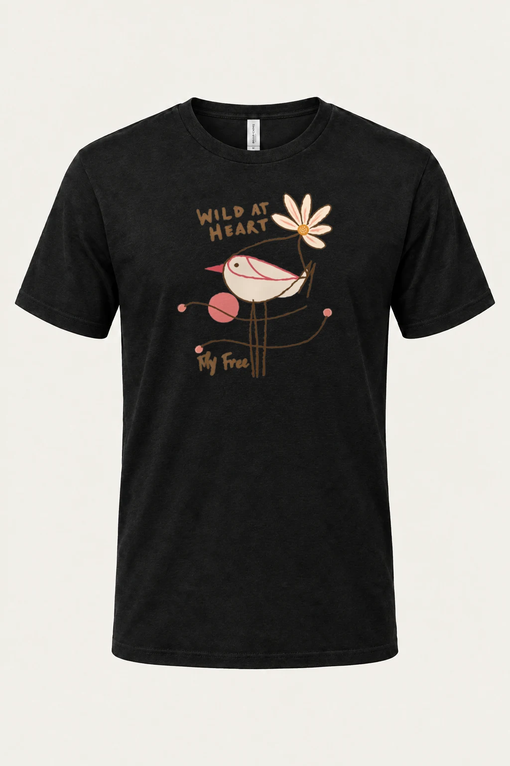 "Wild At Heart" Heavyweight Unisex Crewneck T-shirt | Gildan 5000